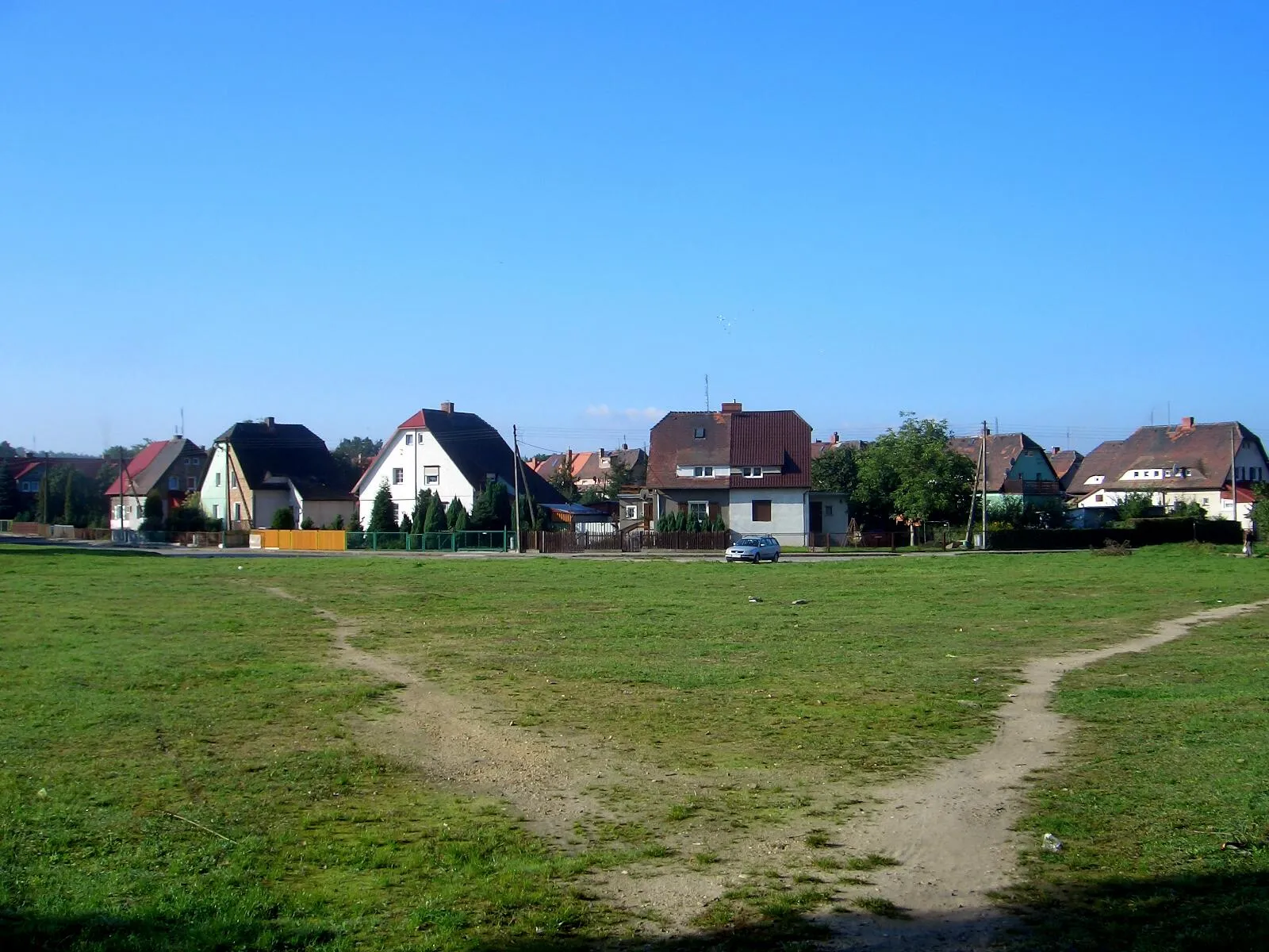 Photo showing: Häuser der früheren Lehde - Bergarbeitersiedlung