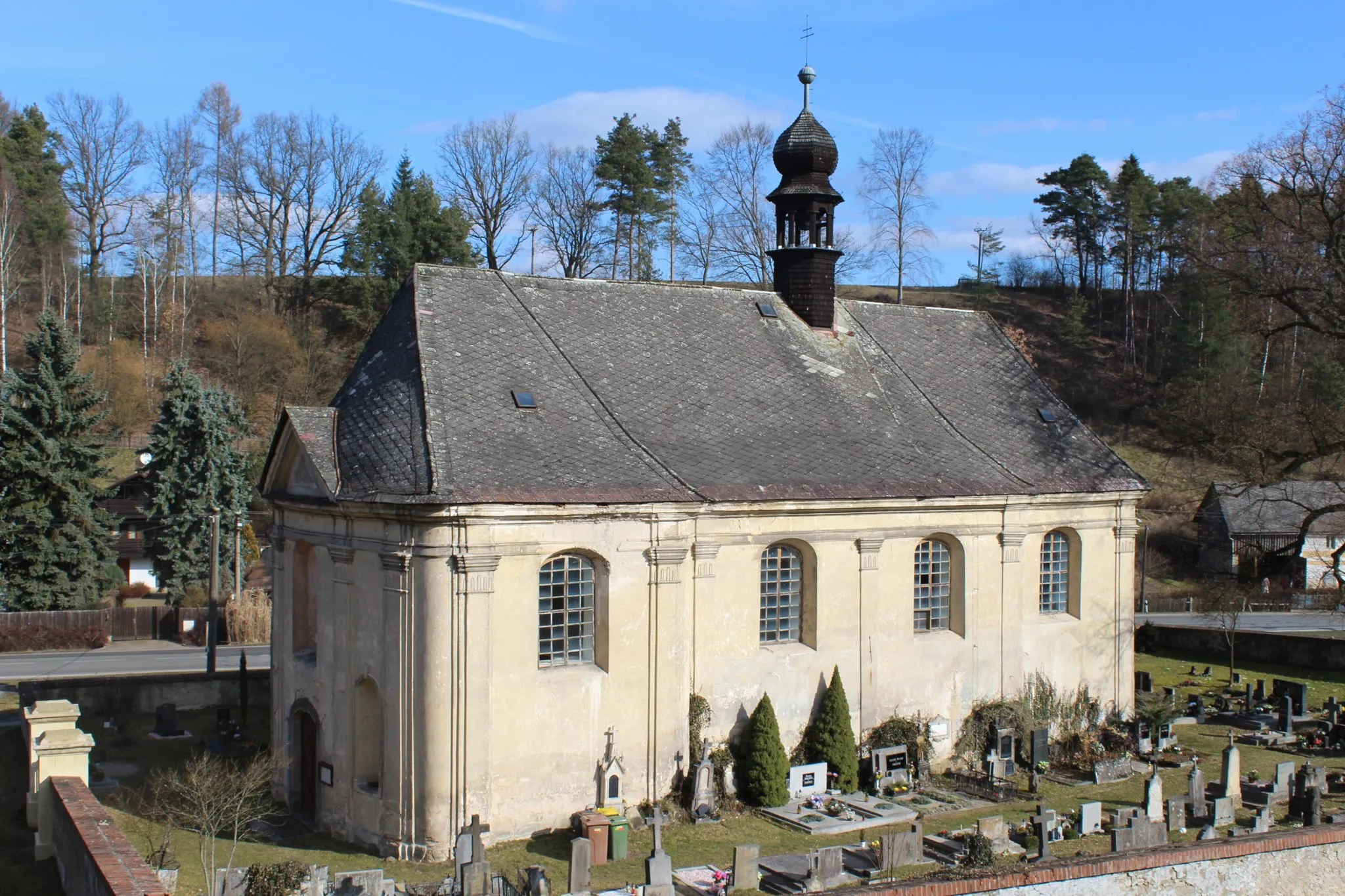 Photo showing: Dolní Krupá, kostel sv. Václava