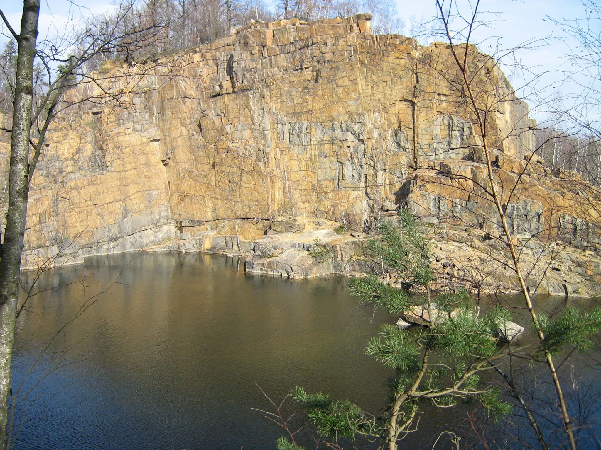 Photo showing: mountains Konigshainer Berge - The quarry Firstensteinbruch