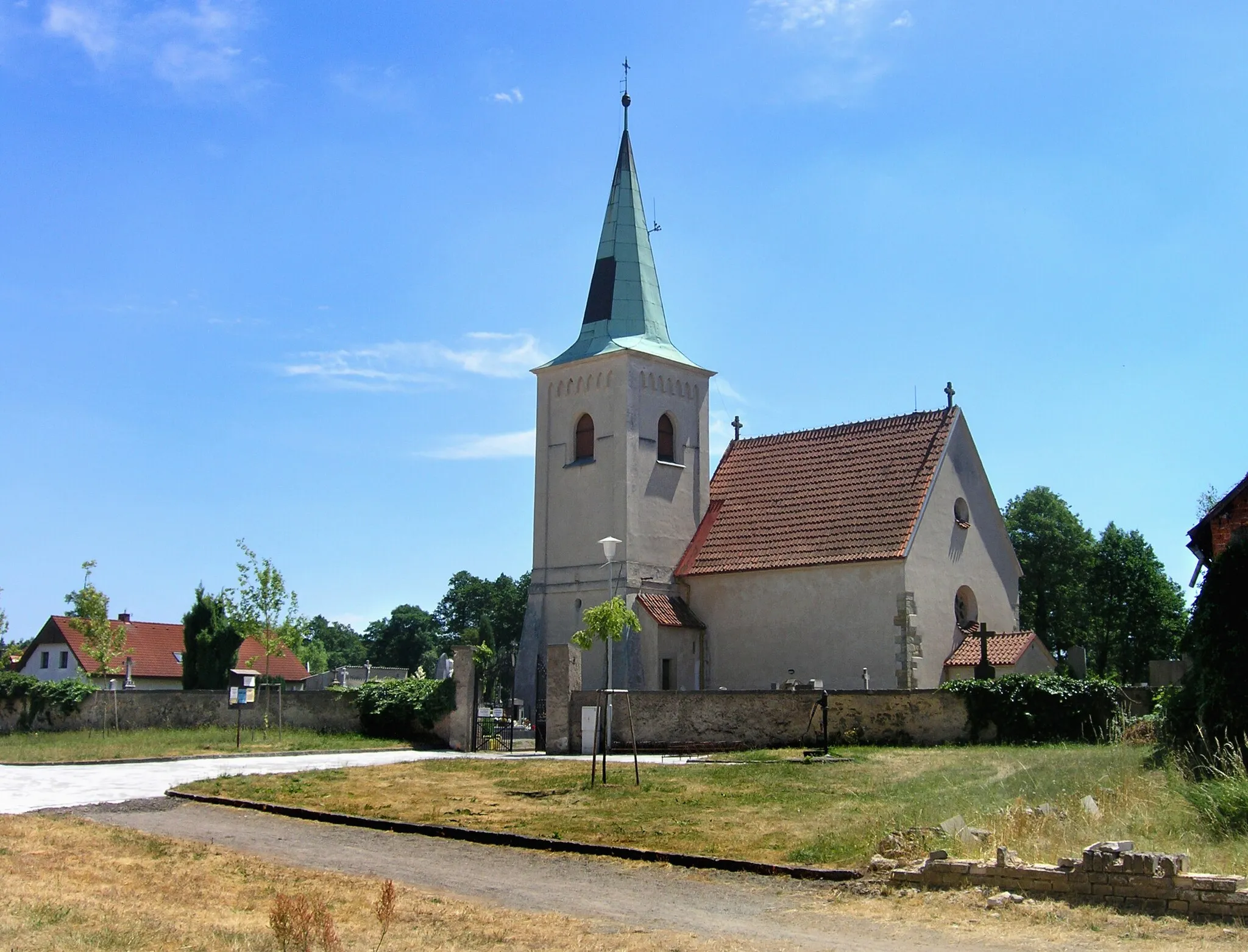 Photo showing: Church in Živanice, Czech Republic