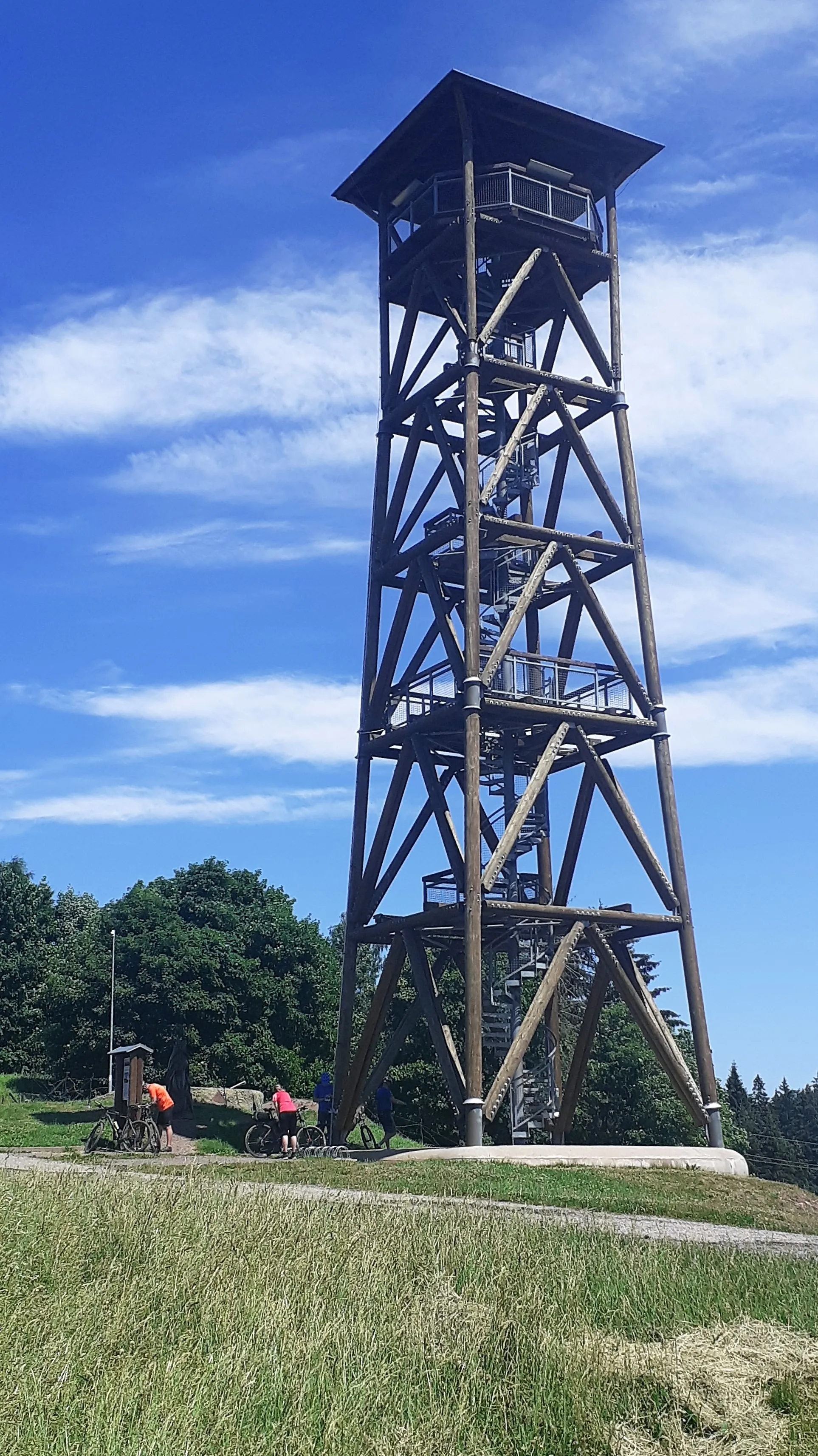 Photo showing: Rozhledna Eliška u tvrze na Stachelbergu