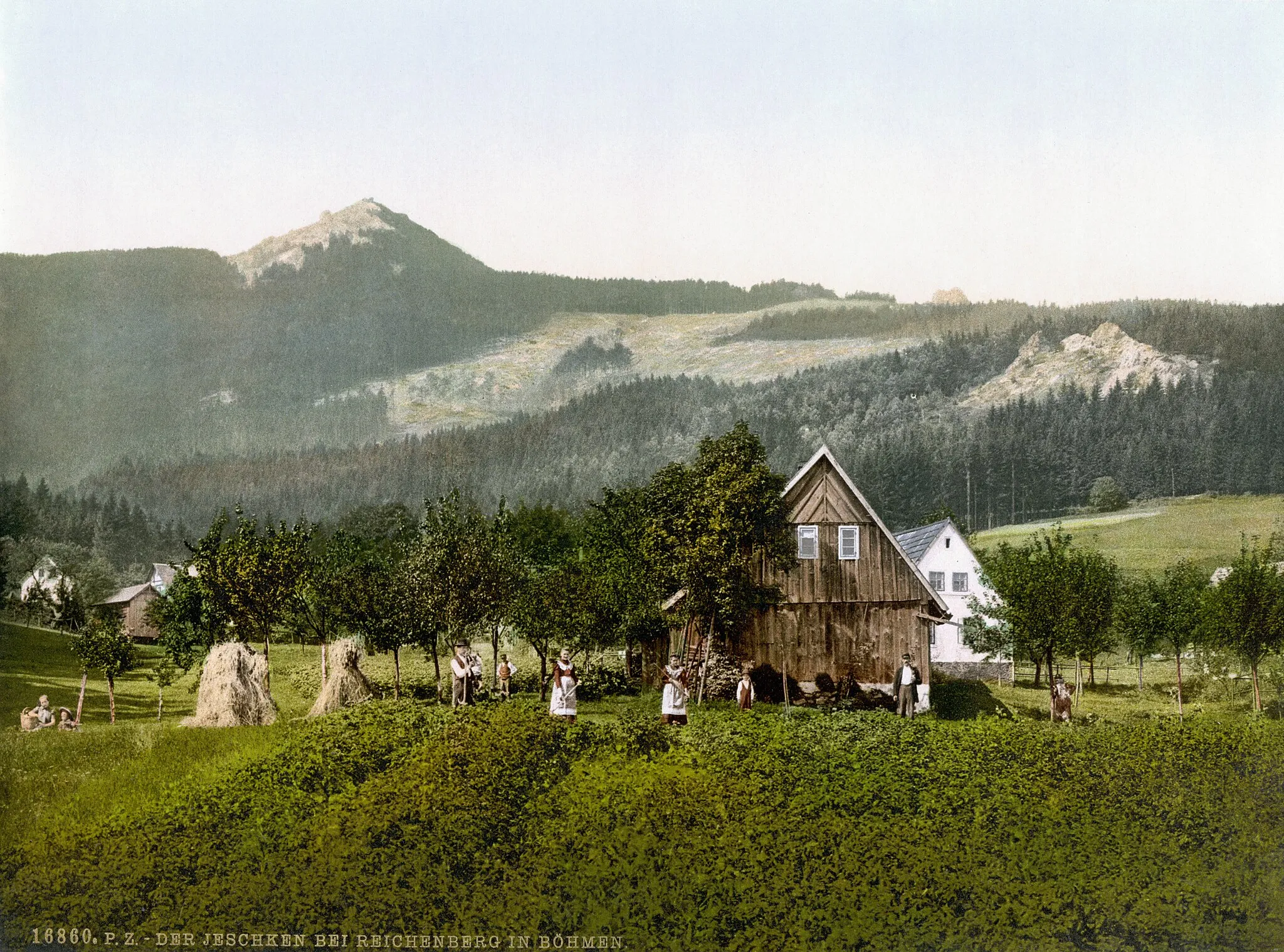 Photo showing: Ještěd kolem roku 1900.