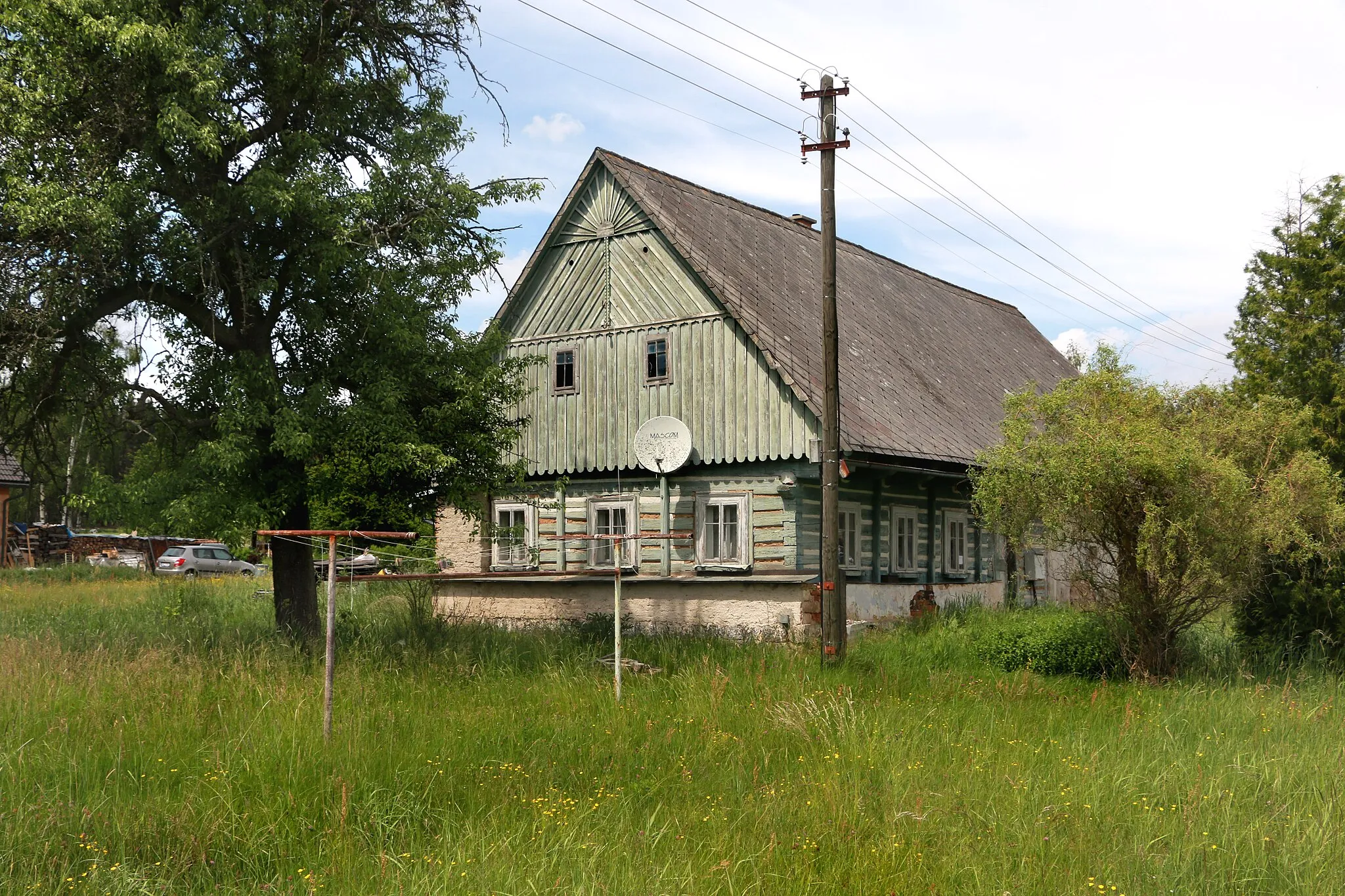 Photo showing: House No 24 in Zadní Mostek, part of Mostek, Czech Republic.