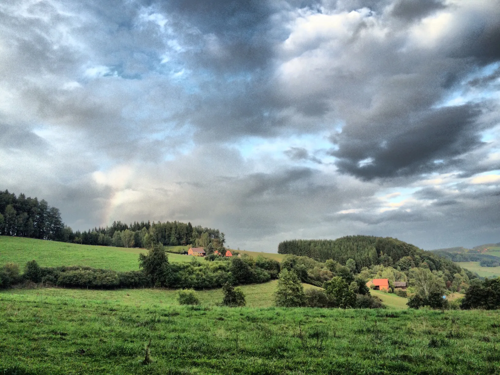 Photo showing: 500px provided description: Upper parts of Uhlire village near Nova Paka ... [#landscape ,#village ,#uhlire ,#nova paka]