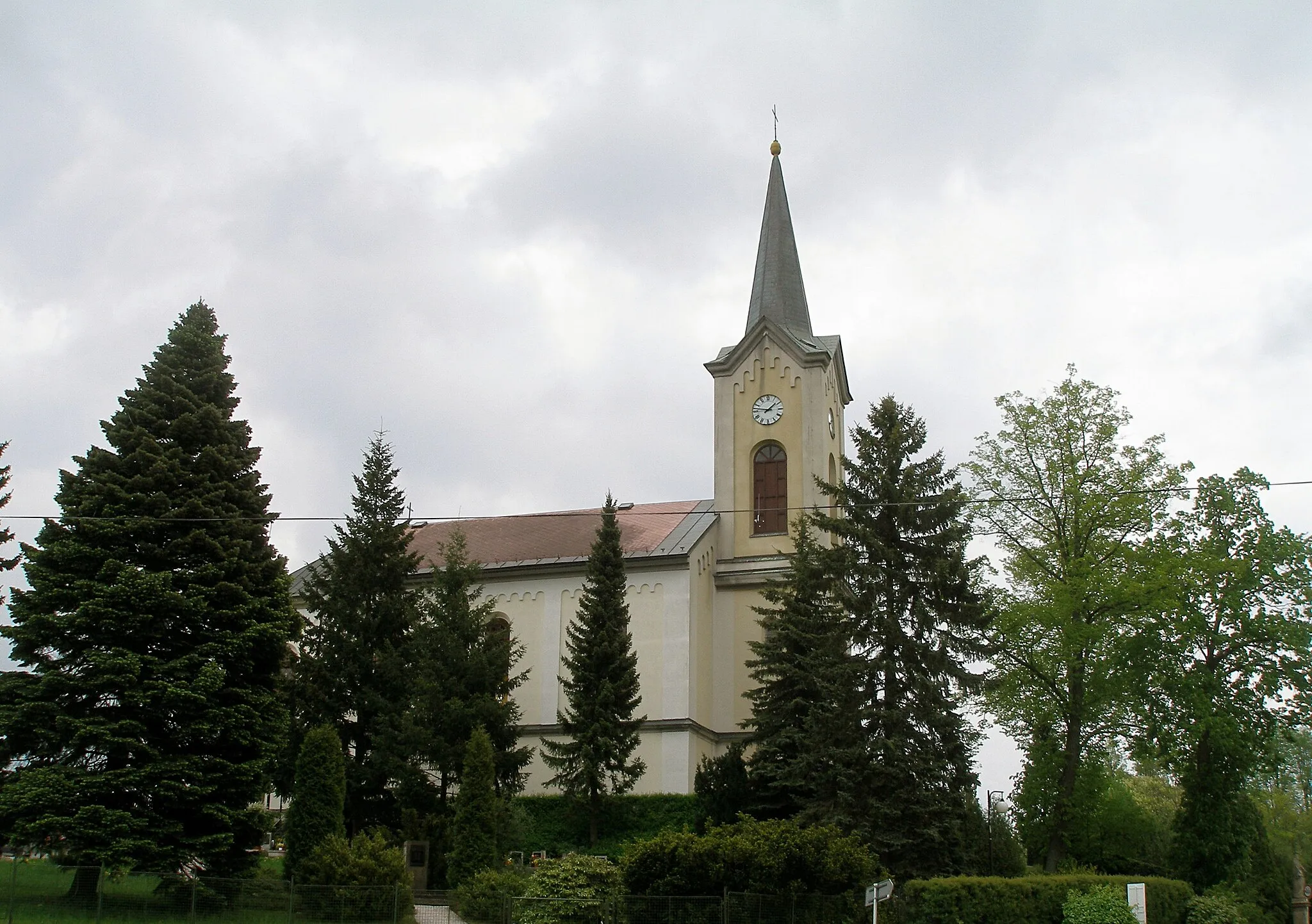 Photo showing: Church of holy John the Baptist in Studenec (Semily District)