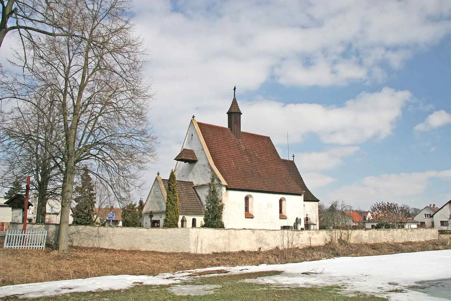 Photo showing: St Mary Magdalene church in Ledce, Hradec Králové (formerly Rychnov nad Kněžnou) District, Czech Republic