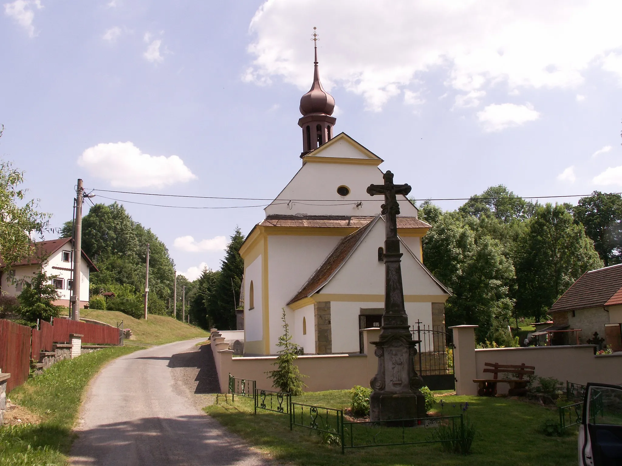 Photo showing: Helvíkov, část obce Anenská Studánka v okrese Ústí nad Orlicí, kaple Panny Marie