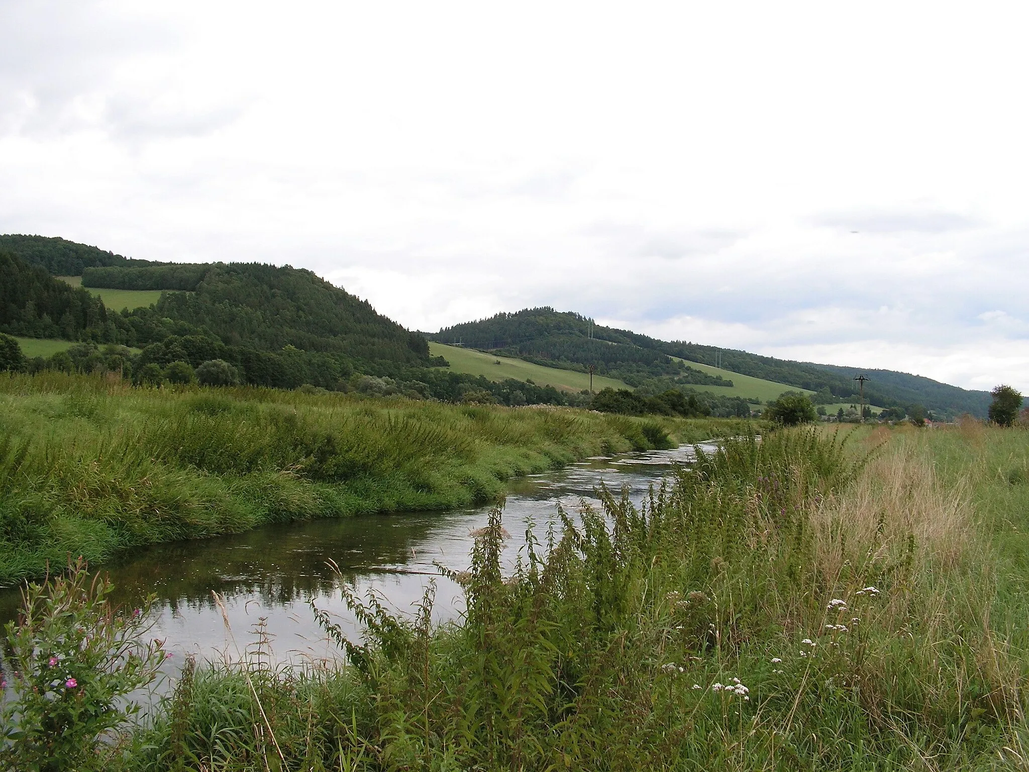 Photo showing: Řeka Třebůvka pod soutokem s Jevíčkou
