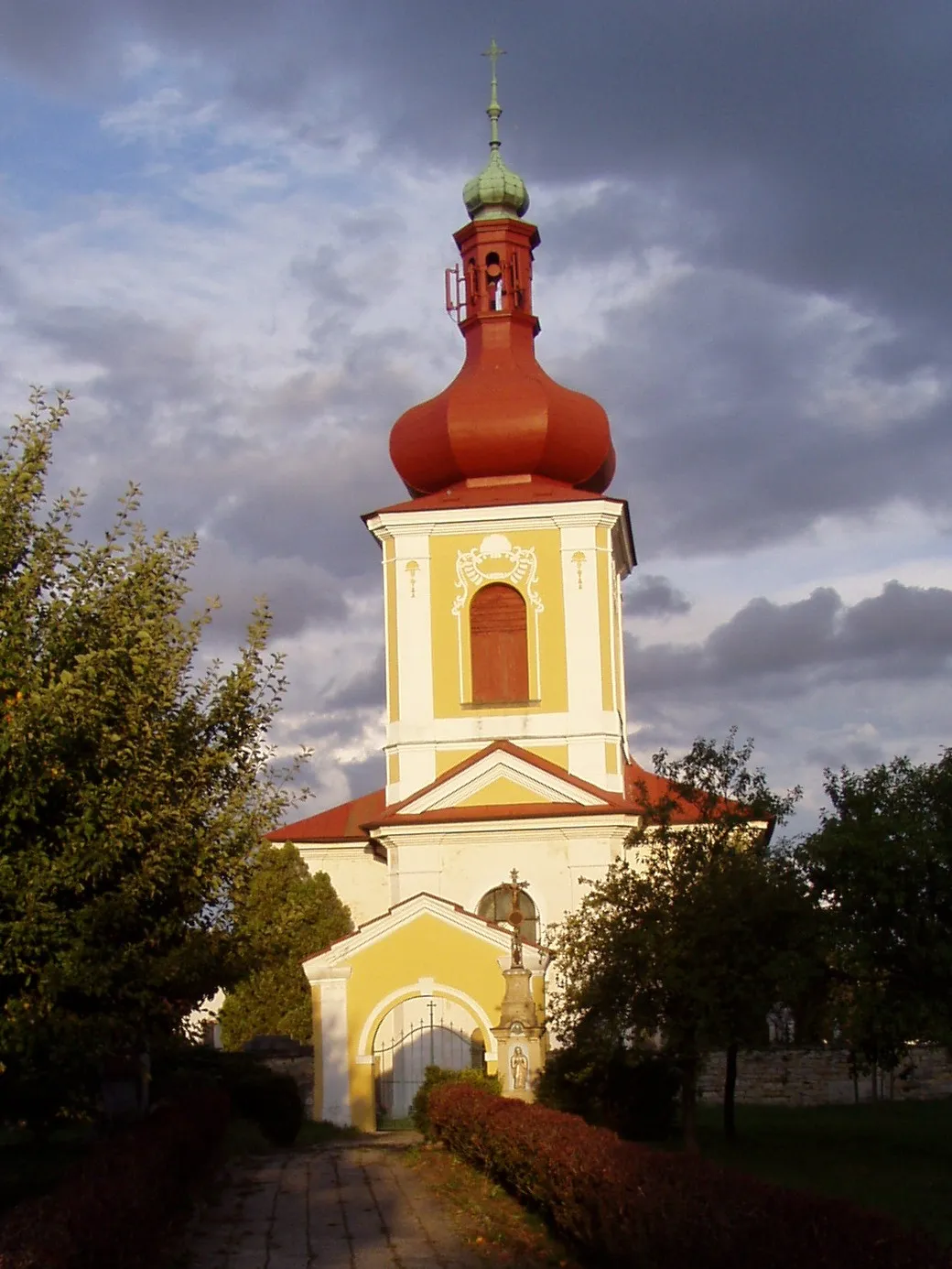 Photo showing: Church of Saint Lawrence (Křivice)