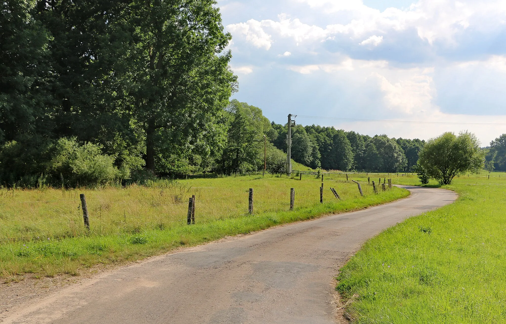 Photo showing: Road to Častolovické Horky, part of Čestice, Czech Republic.