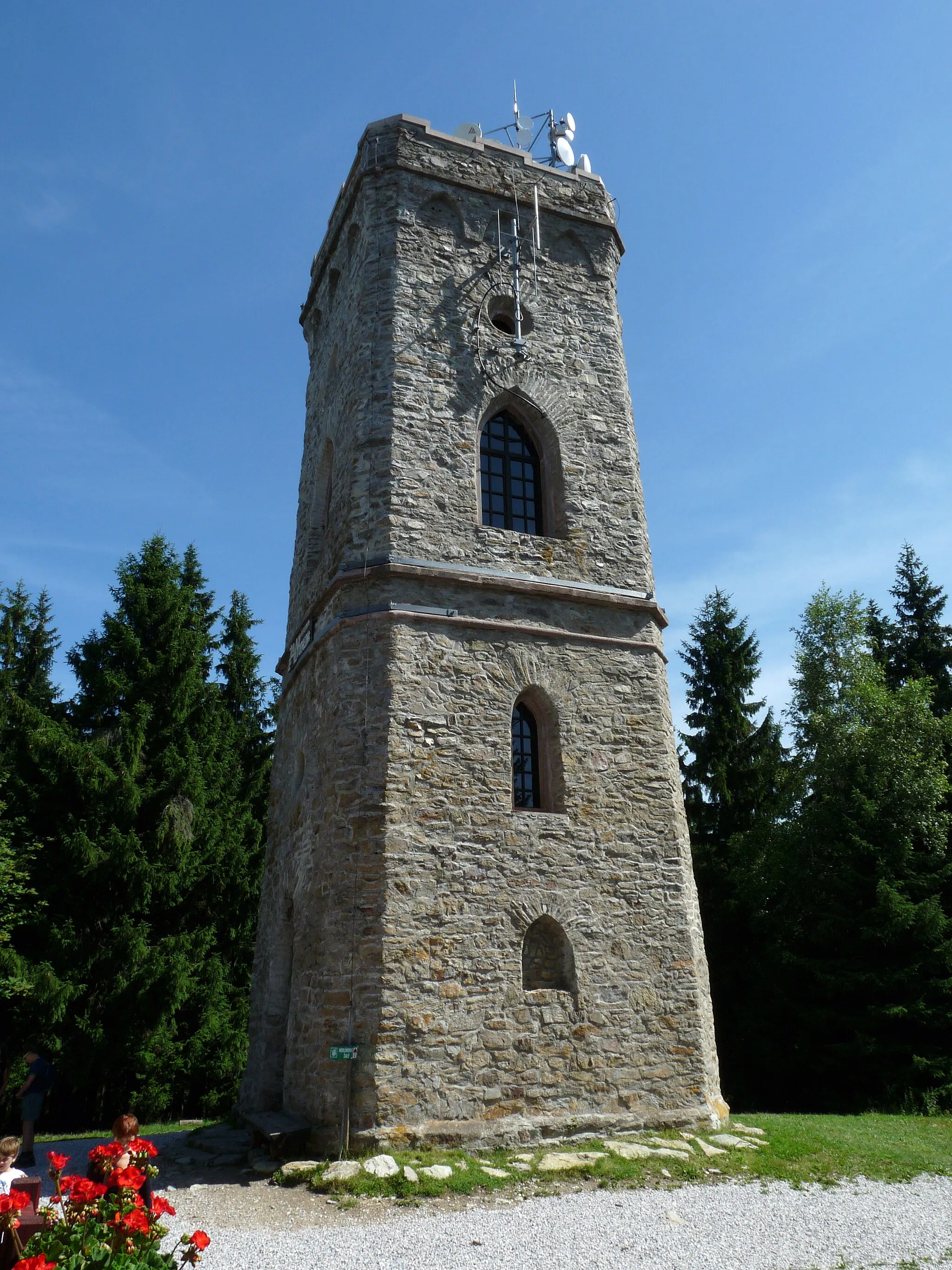 Photo showing: Žalý - observation tower near the town of Vrchlabi, Czech Republic.