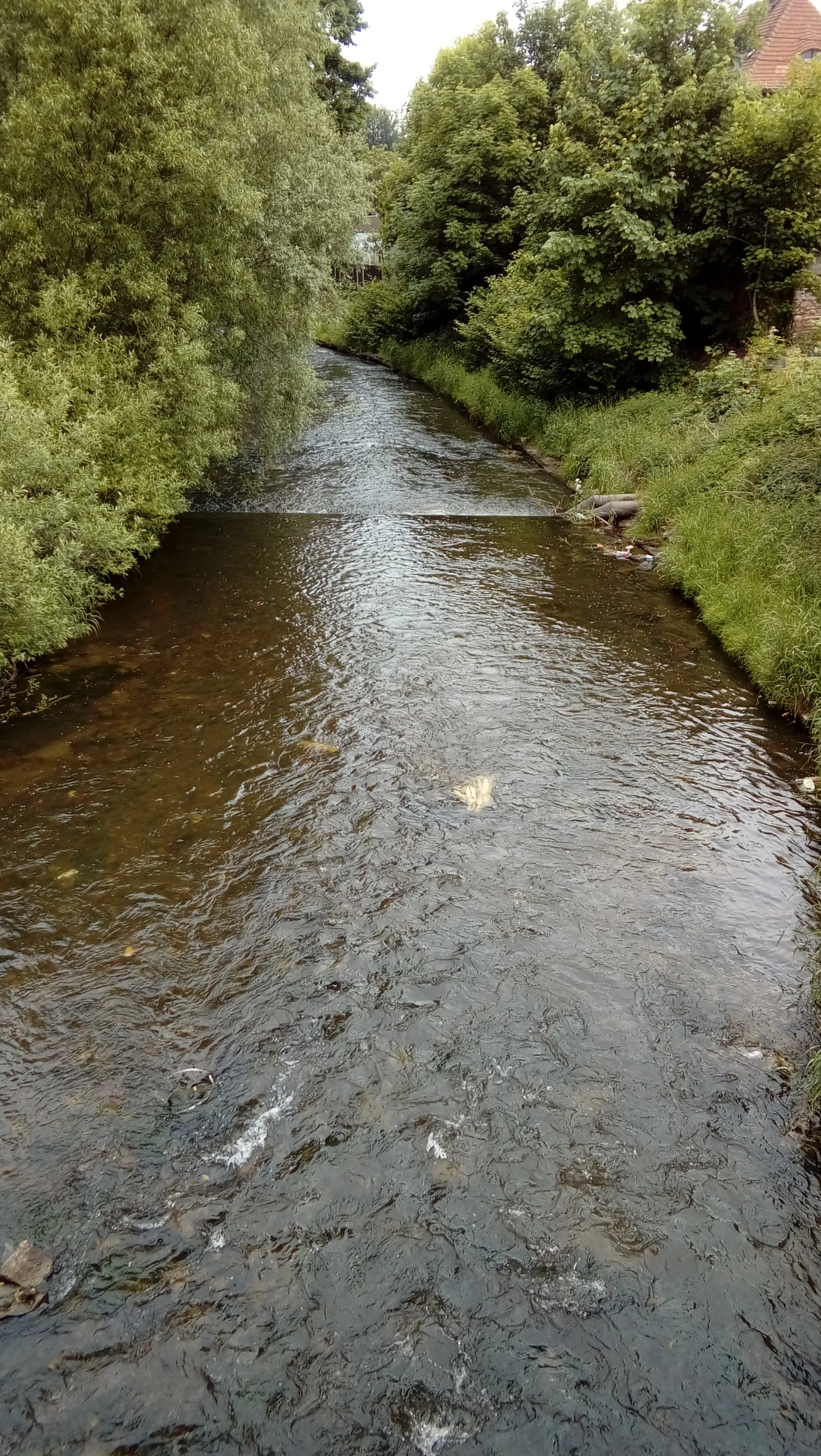 Photo showing: Kamienna Góra, Bóbr - widziane z mostu na ul. Wałbrzyskiej