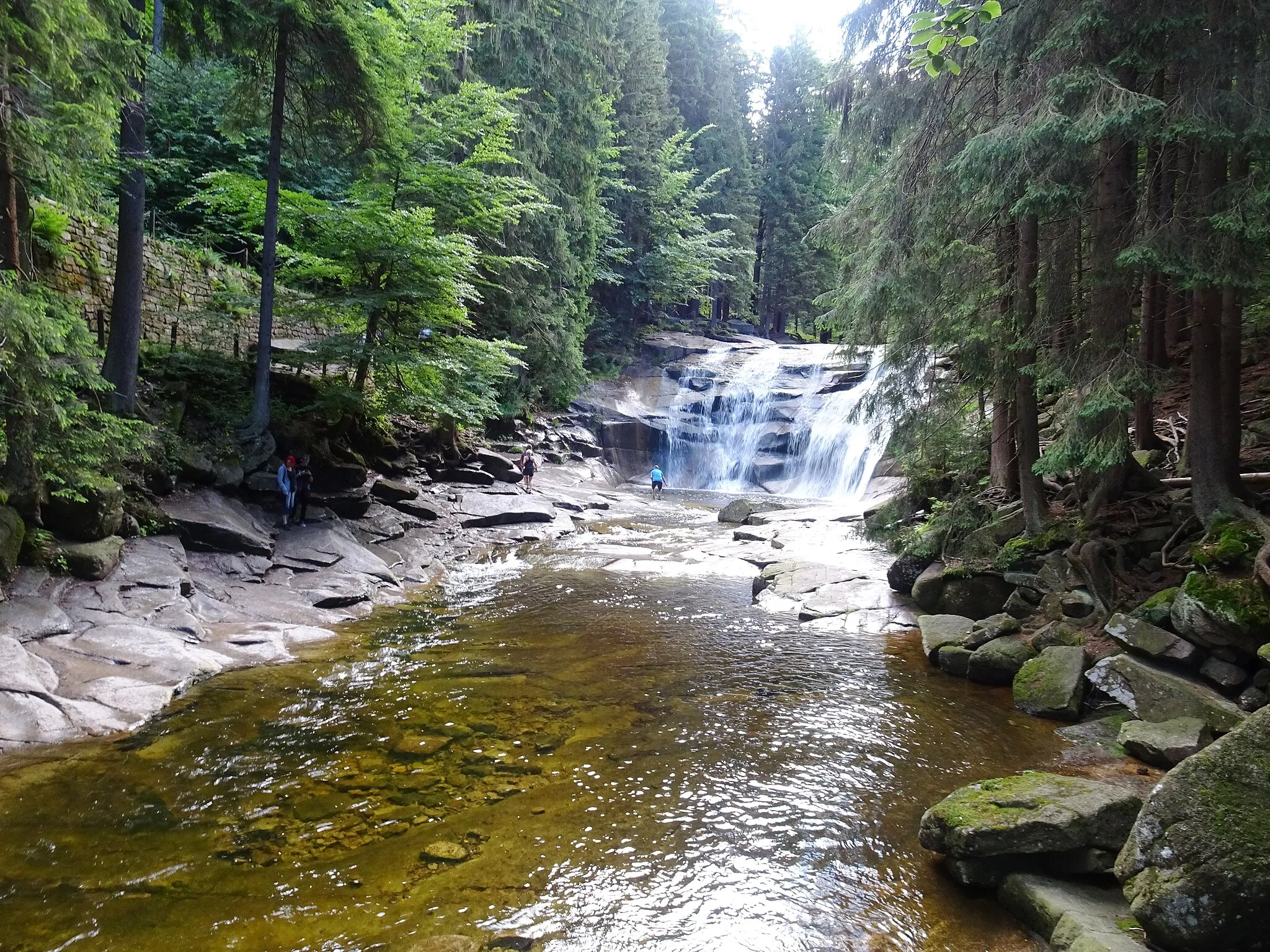 Photo showing: Harrachov, Jablonec nad Nisou District, Czechia. Mumlavský vodopád waterfall.