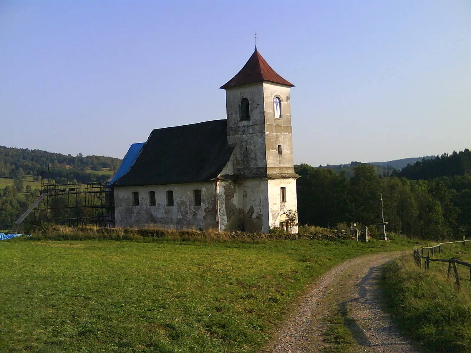 Photo showing: Vrchní Orlice - kostel sv. Jana Nepomuckého