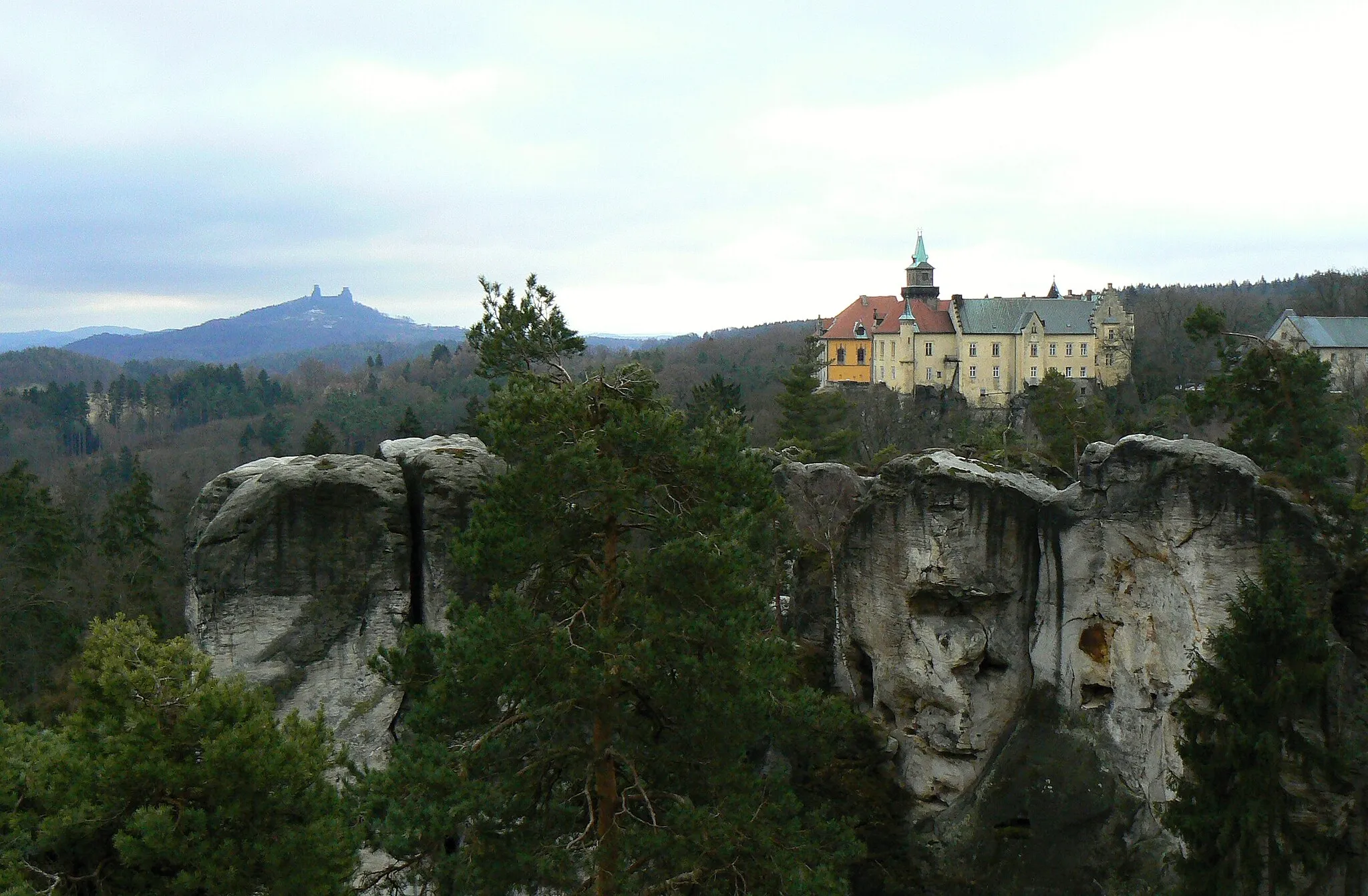 Photo showing: Hrubá Skála Castle in Rock city and in Hruboskalsko Nature Reserve, Semily District