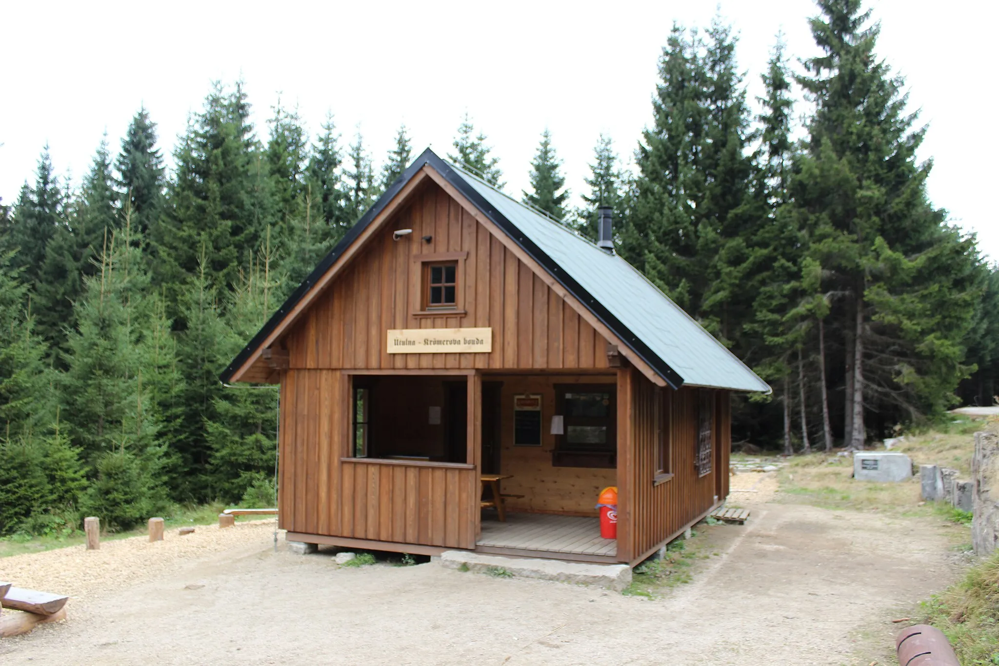 Photo showing: Pohled na Krömerovu boudu od východu.