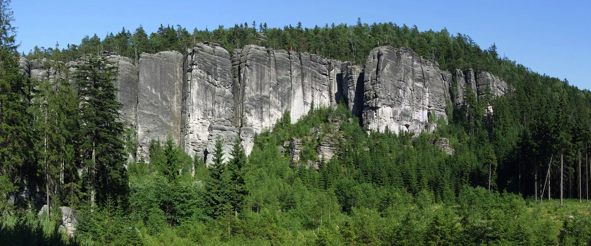 Photo showing: Teplické skalní město (Wekelsdorfer Felsen) - Martinské stěny