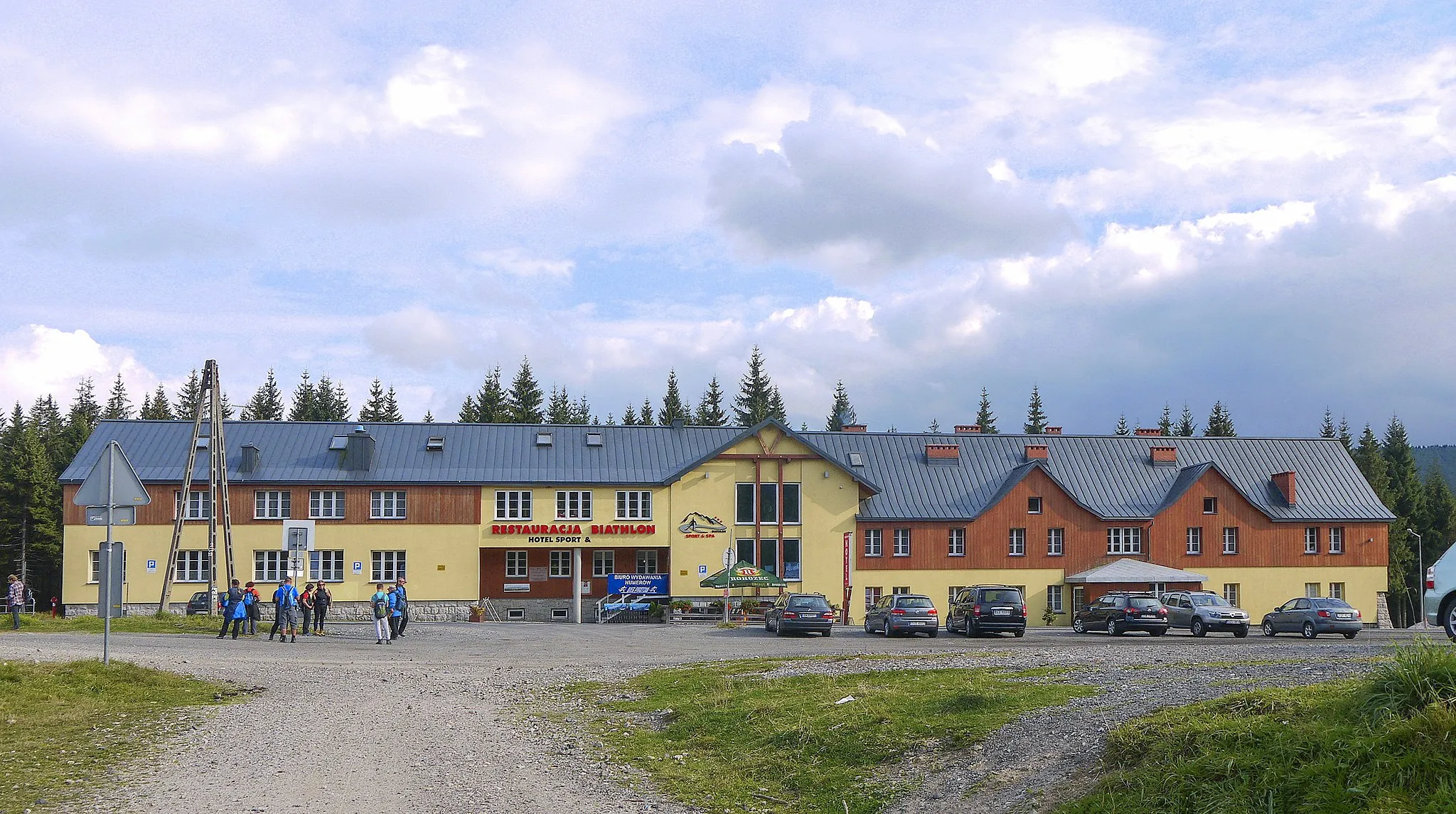 Photo showing: Widok na restaurację