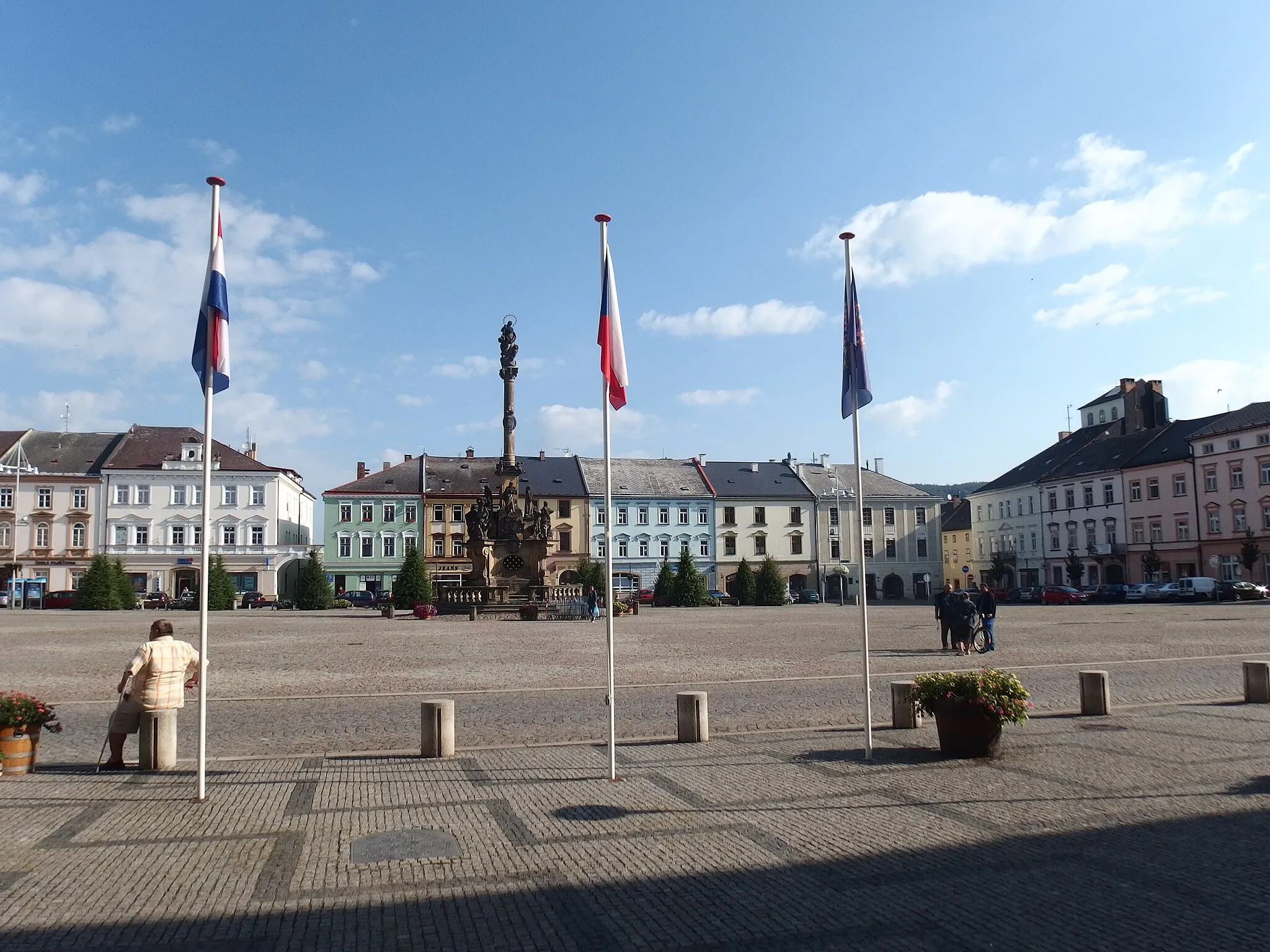 Photo showing: Moravská Třebová, Svitavy District, Czech Republic. Náměstí T. G. Masaryka square.