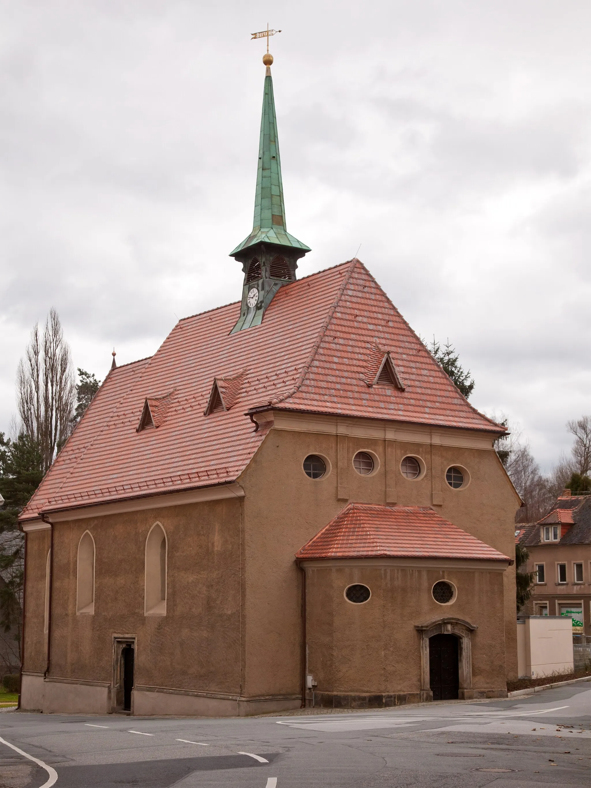 Photo showing: Heilig-Geist-Kirche (church in Löbau, Saxony)