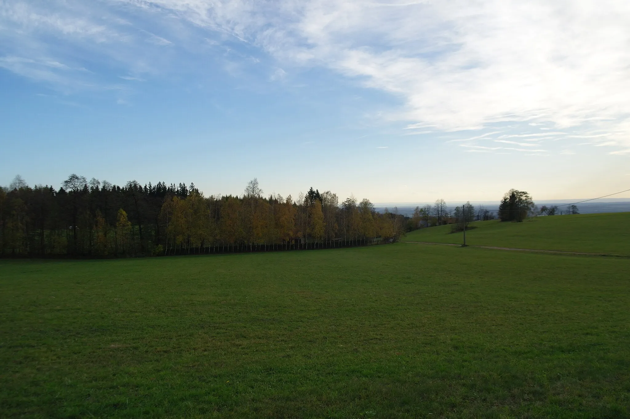 Photo showing: Pole ve vesnici Chmeliště, Královéhradecký kraj