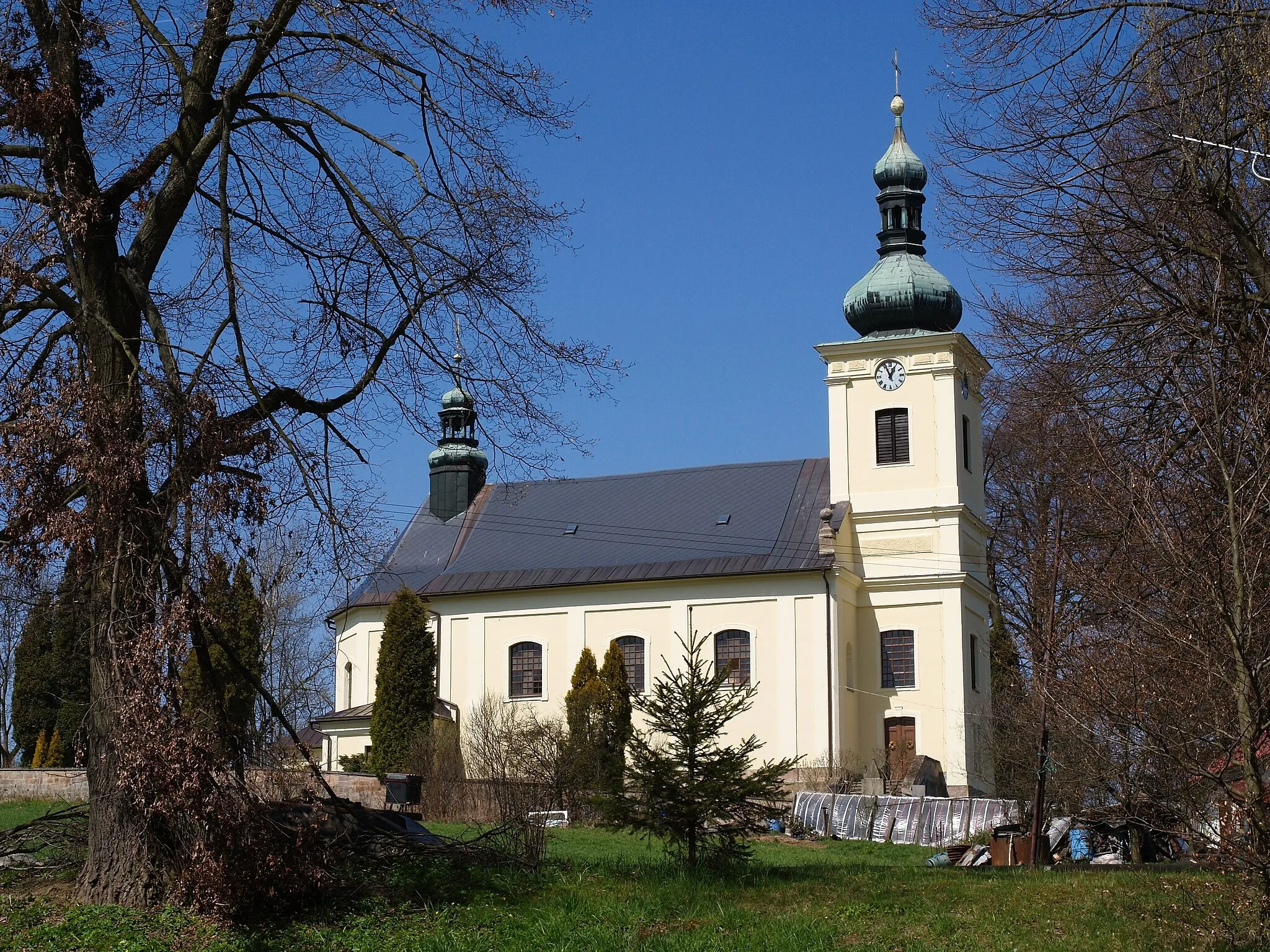 Photo showing: Czech village Mříčná: Saint Catherine of Alexandria church