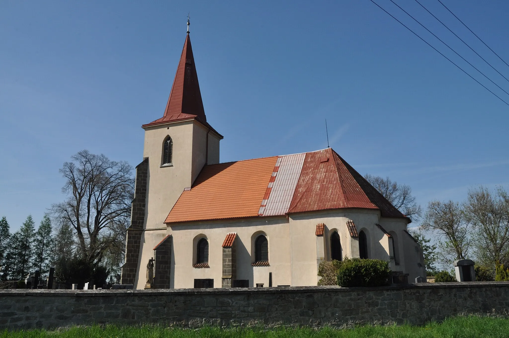 Photo showing: Saint George Church, Tři Bubny, part of Orel municipality, Chrudim District, Pardubice Region, Czech Republic
