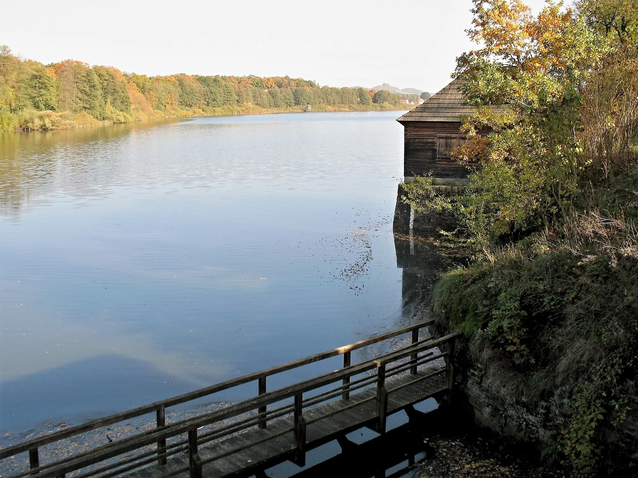 Photo showing: Pond Novozámecký rybník, cultural monument and nature reserve in Česká Lípa District, Czech republic