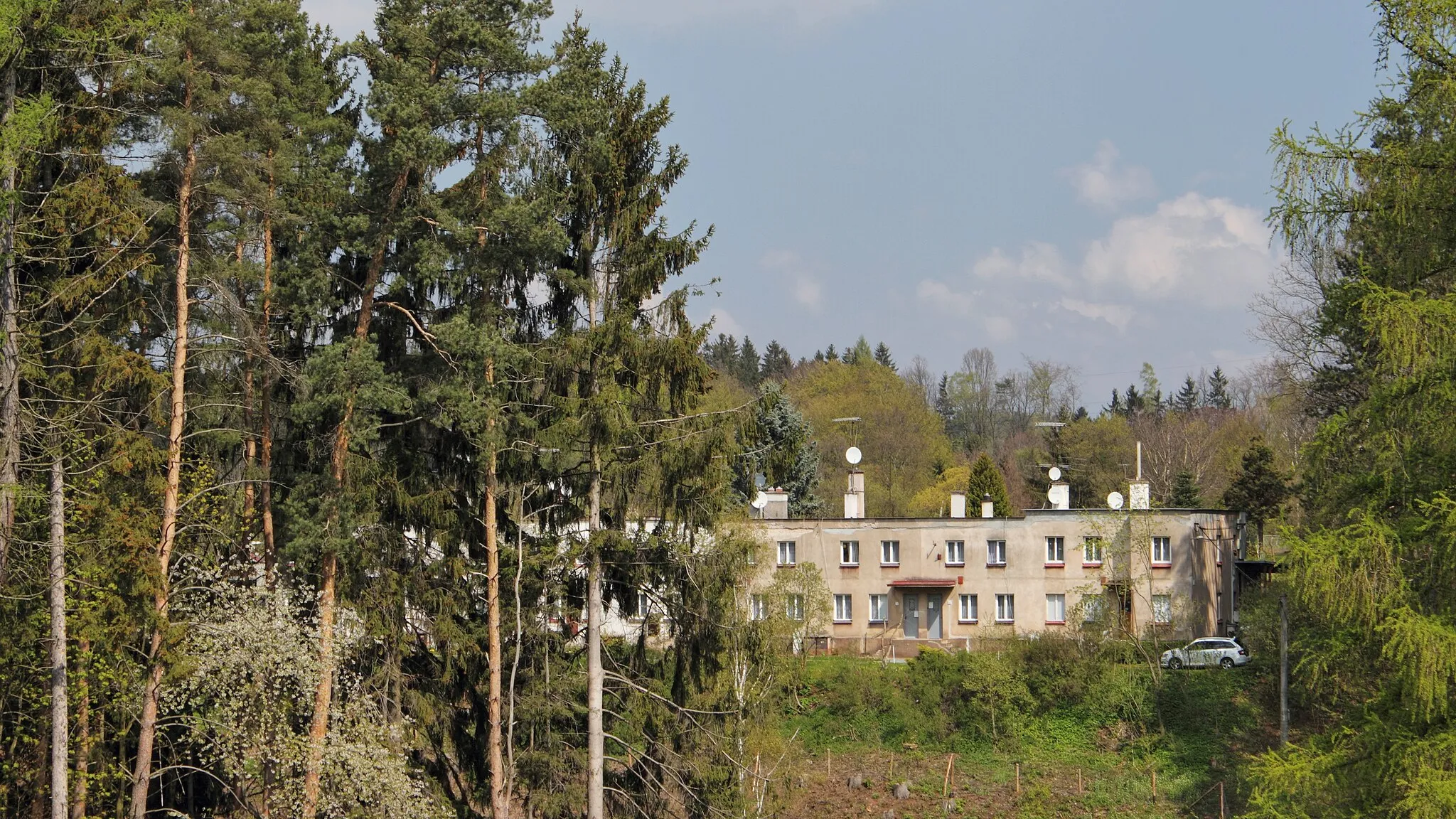 Photo showing: Pohled na dělnickou kolonii architekta Adolfa Loose v Babí (Náchod)