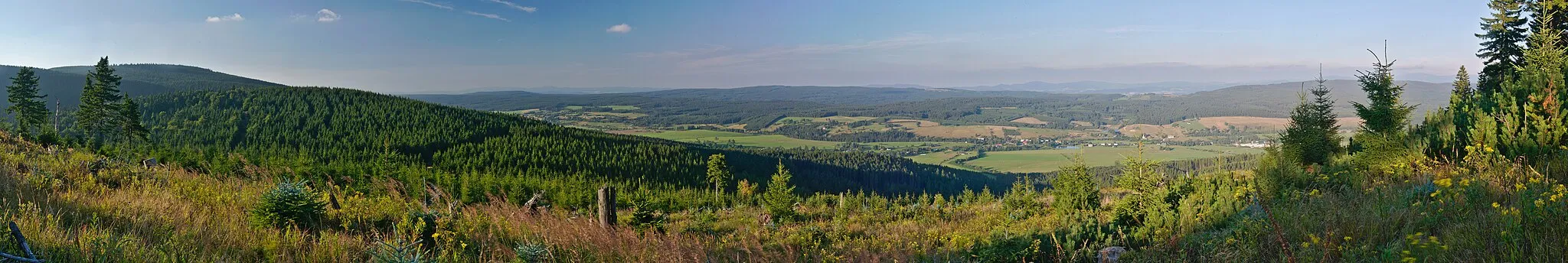 Photo showing: Panoramatický pohled na Orlické Záhoří, okres Rychnov nad Kněžnou