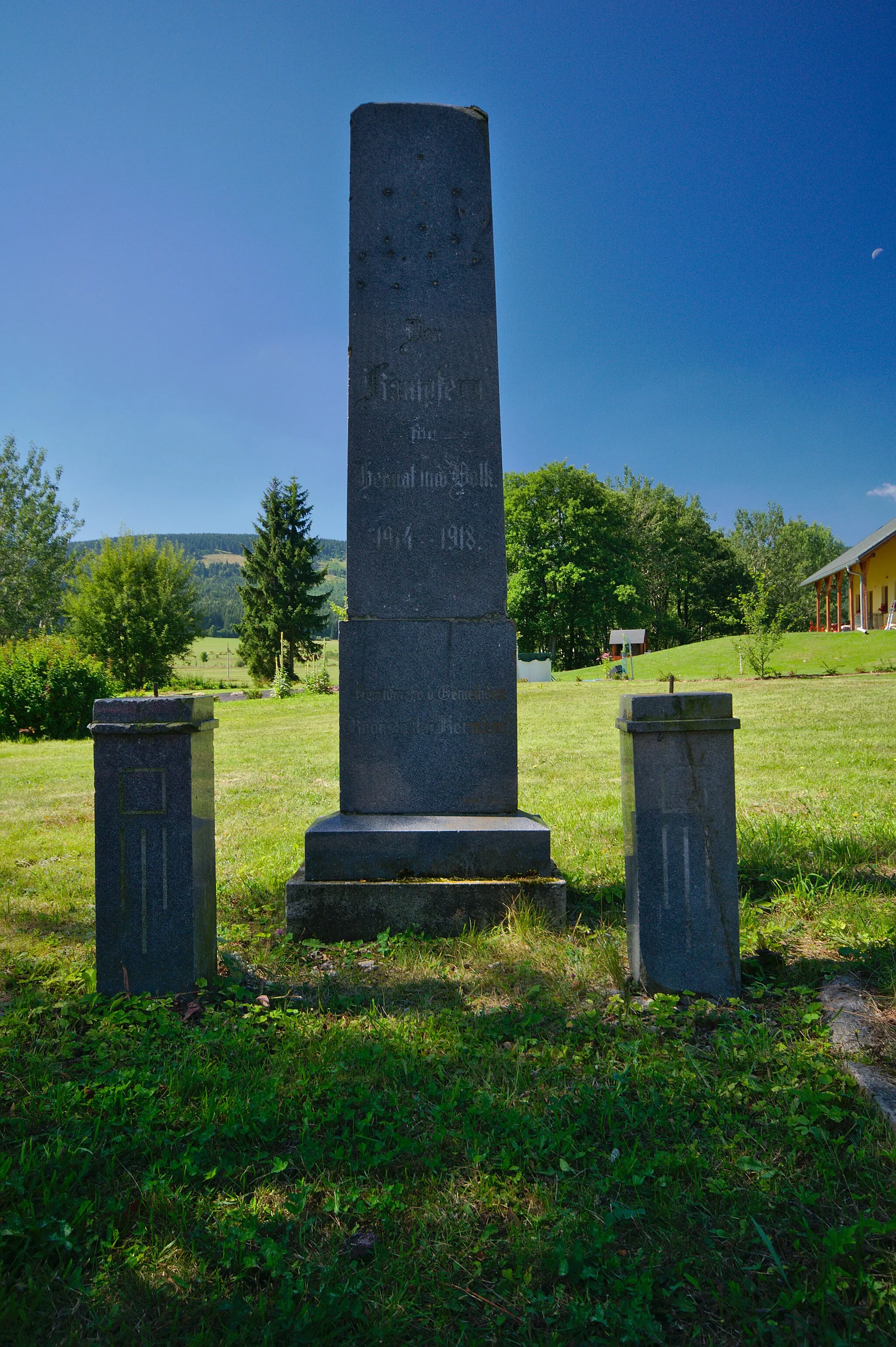 Photo showing: Památník obětem první světové války, Orlické Záhoří, okres Rychnov nad Kněžnou