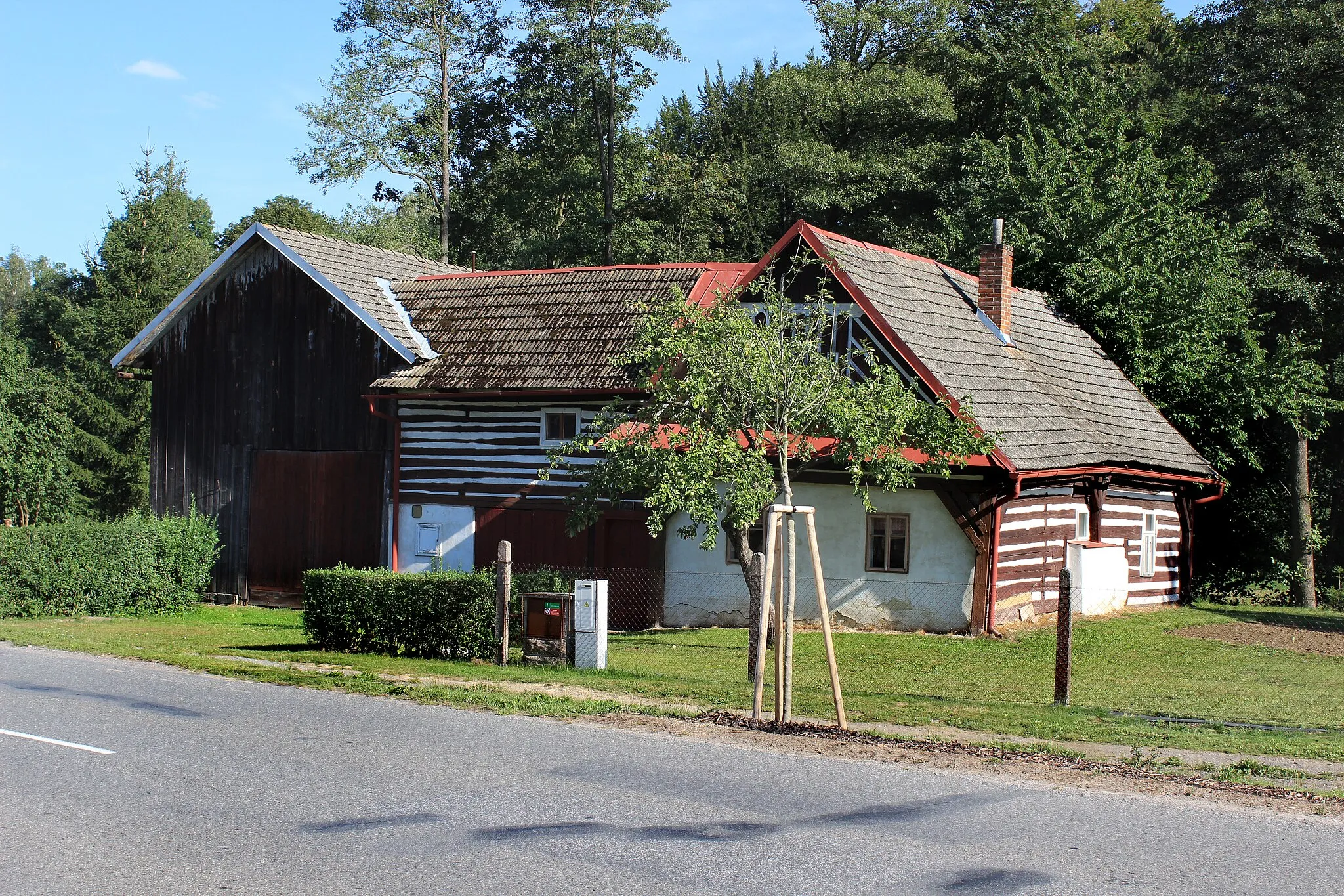 Photo showing: House No 35 in Poříčí u Litomyšle, Czech Republic.