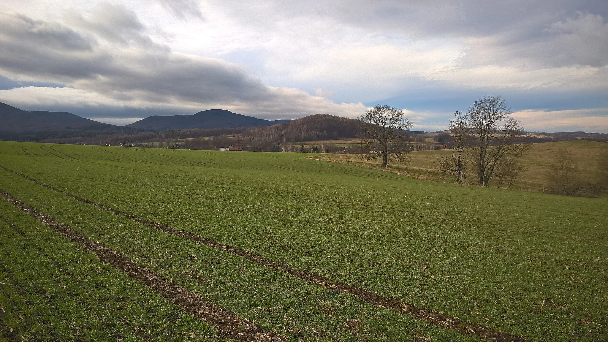 Photo showing: Raspenava a okolí (Vápenný vrch, Stržový vrch) od severu