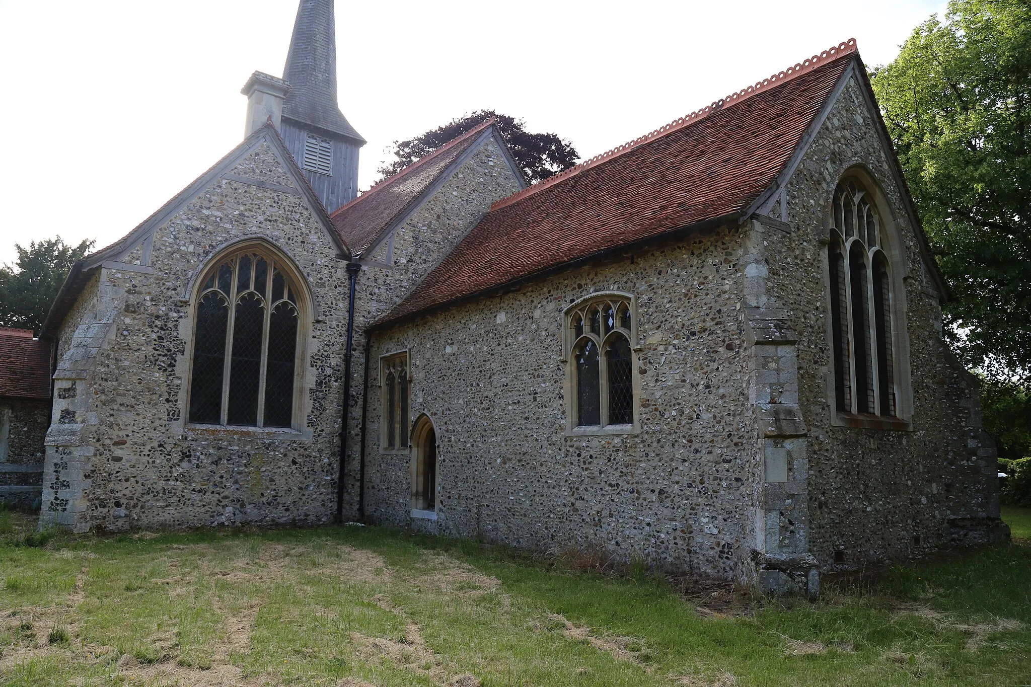Photo showing: Church of St Andrew, Good Easter, Essex, England - from the south-east