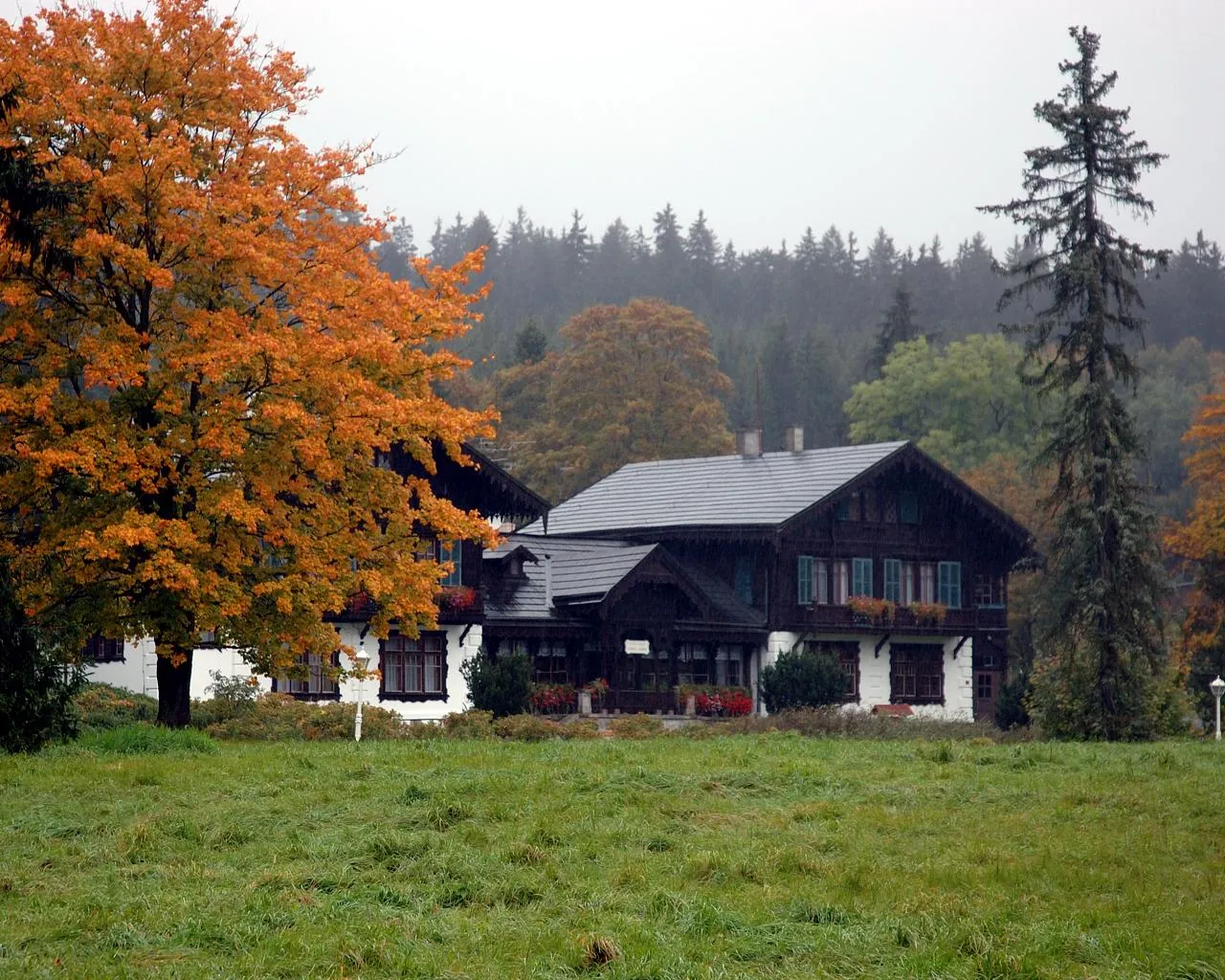 Photo showing: Kladská hunting lodge, Czech Republic