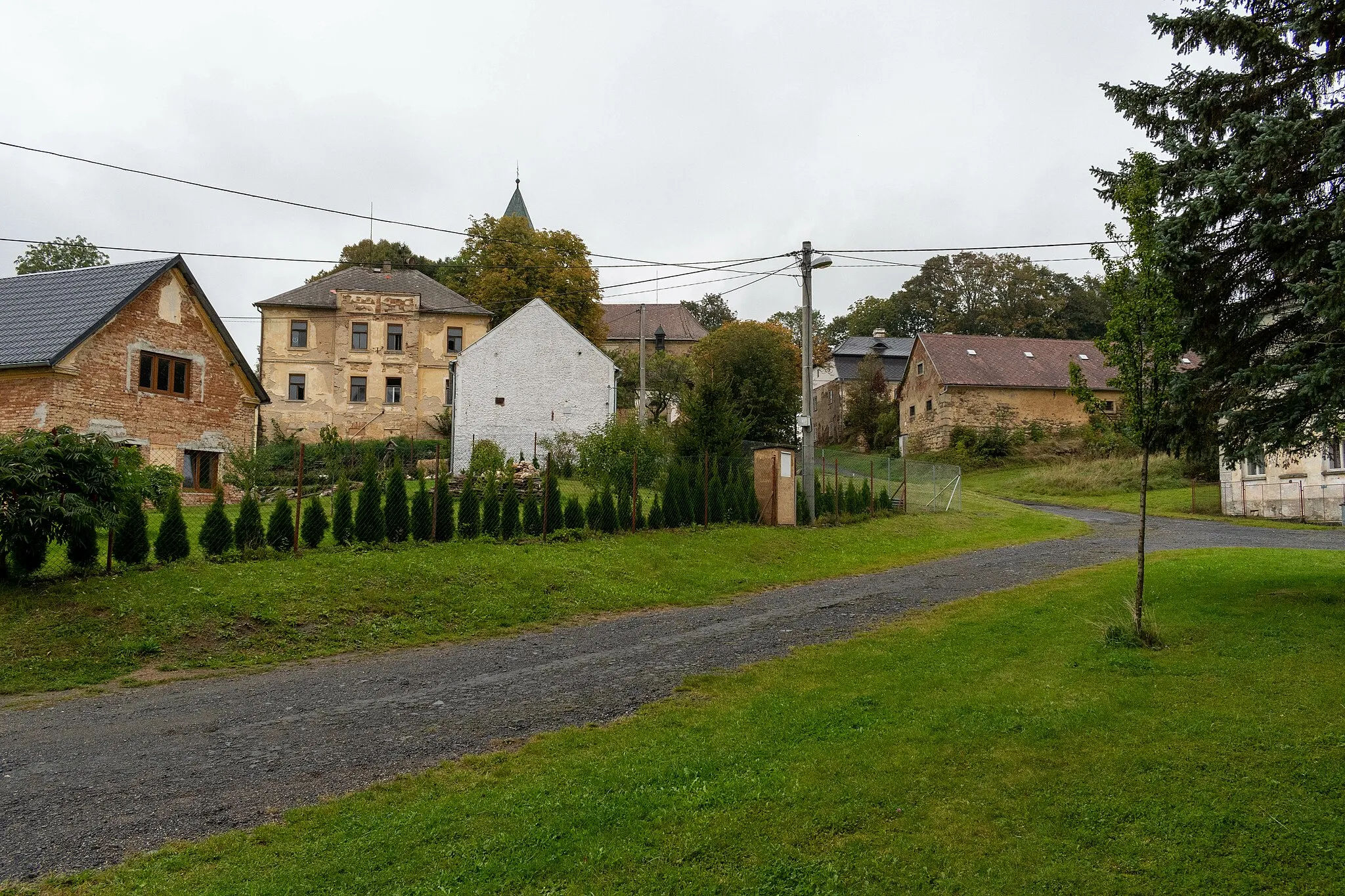 Photo showing: Domy ve vesnici Dolní Jamné v Plzeňském kraji
