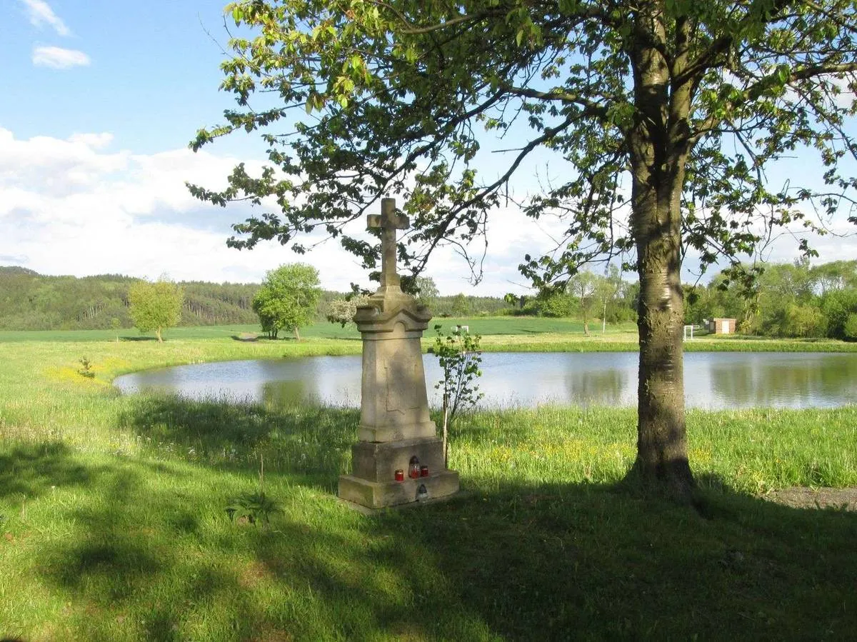 Photo showing: Wayside cross in Úterý in Plzeň-North District – entry no. 5687.