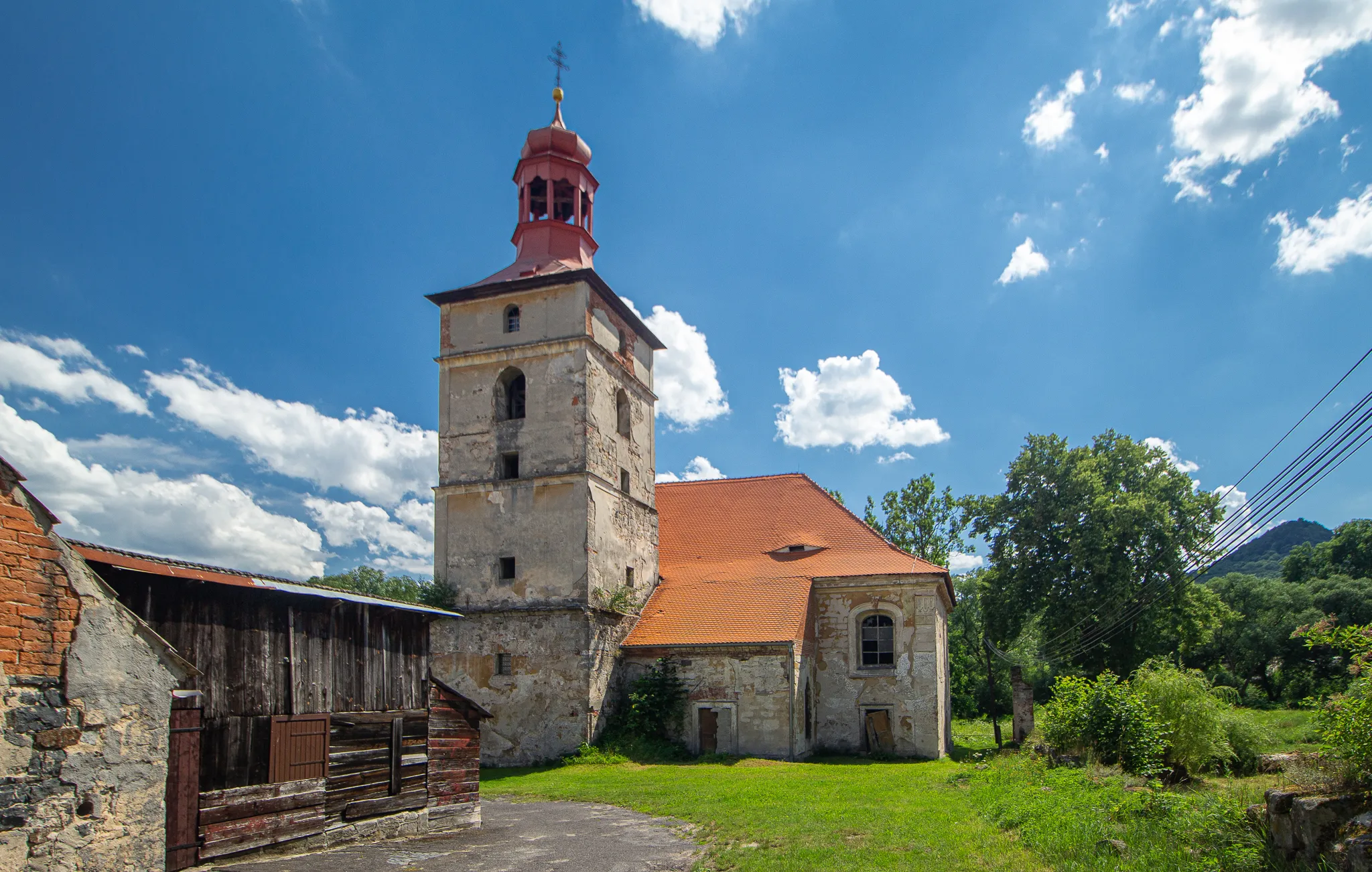 Photo showing: Stvolínky kostel Všech svatých