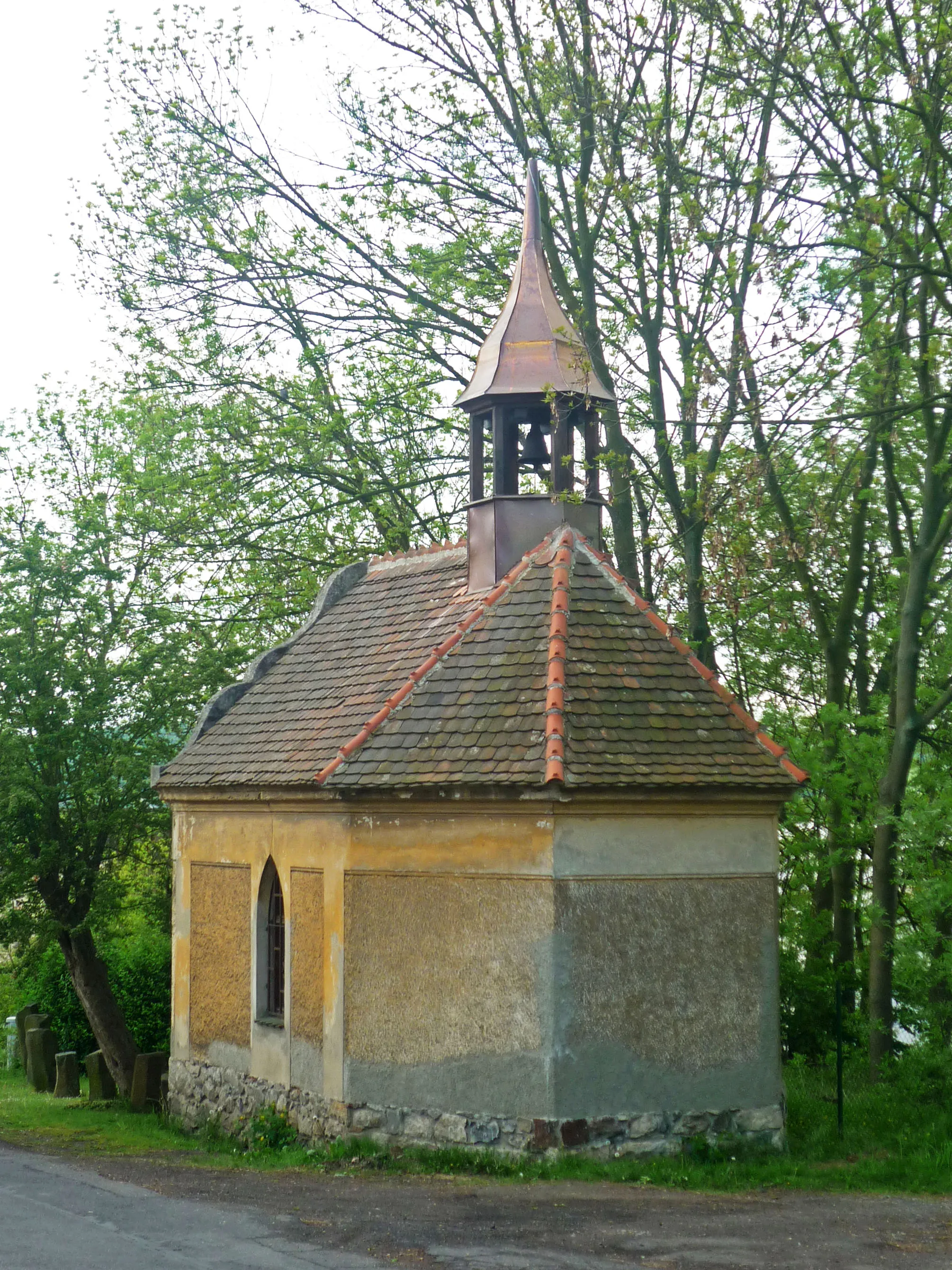 Photo showing: Kapelle bei Aussig (Ústí nad Labem) im OT Habrovice (Johnsdorf)