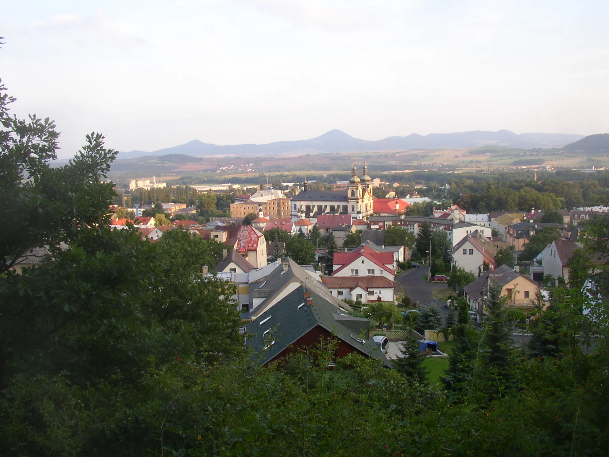 Photo showing: A view of Bohosudov, local part of Krupka, Czech Republic.