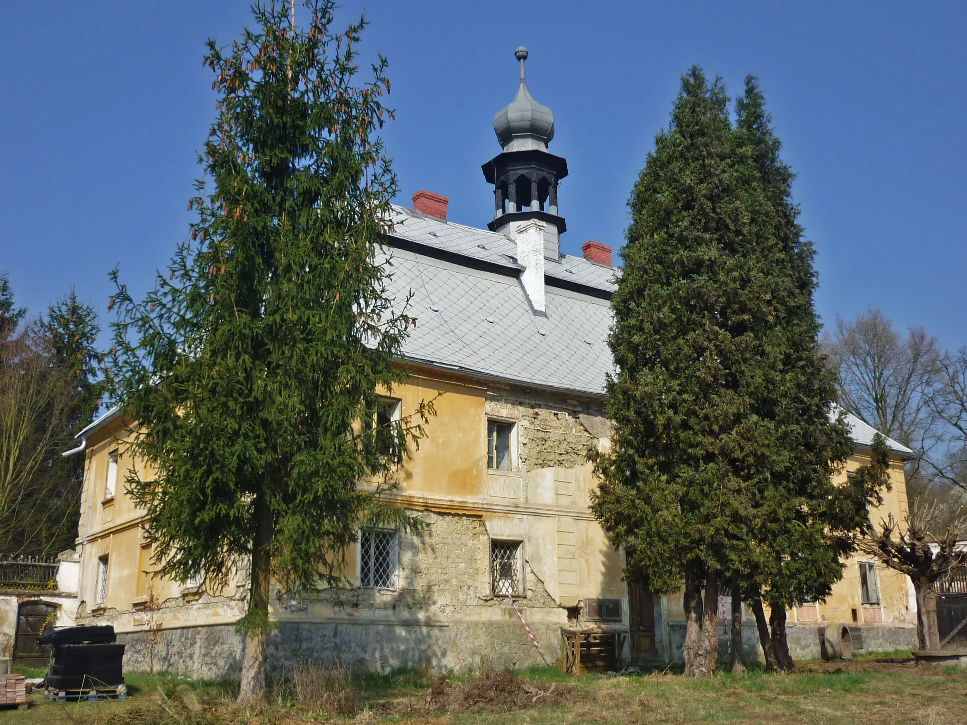 Photo showing: Schloss in Stankowitz bei Saaz (Staňkovice, Okres Louny)