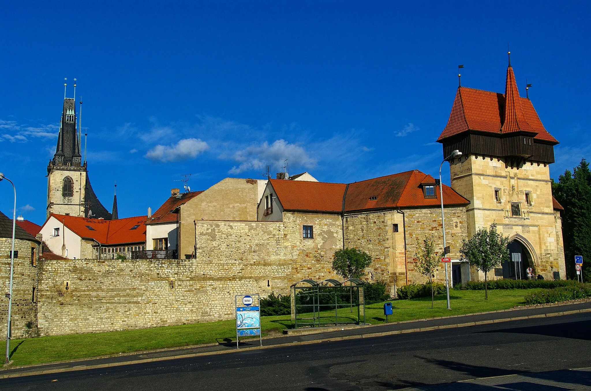 Photo showing: Louny - Žižkova - View East