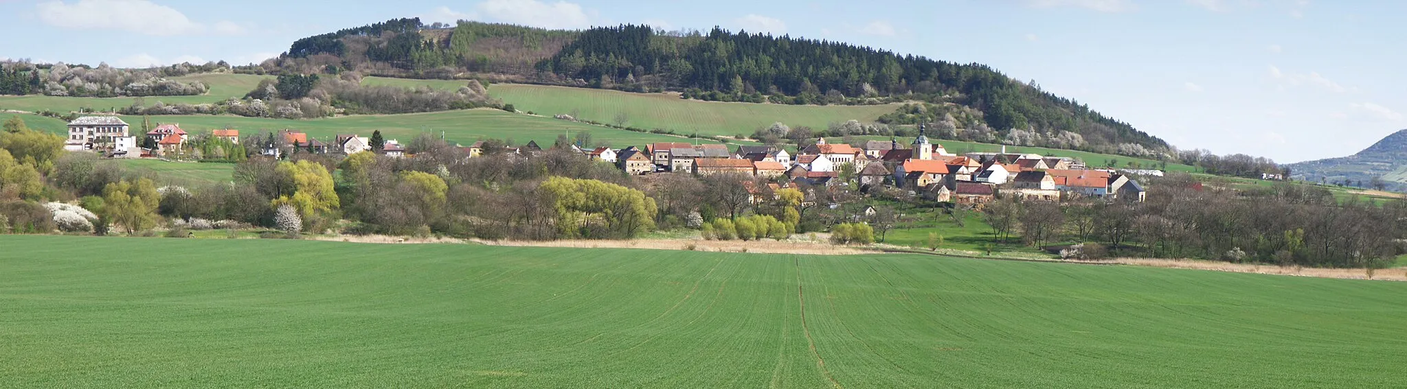 Photo showing: obec Kozly, okres Louny (fotografováno ze severního směru)