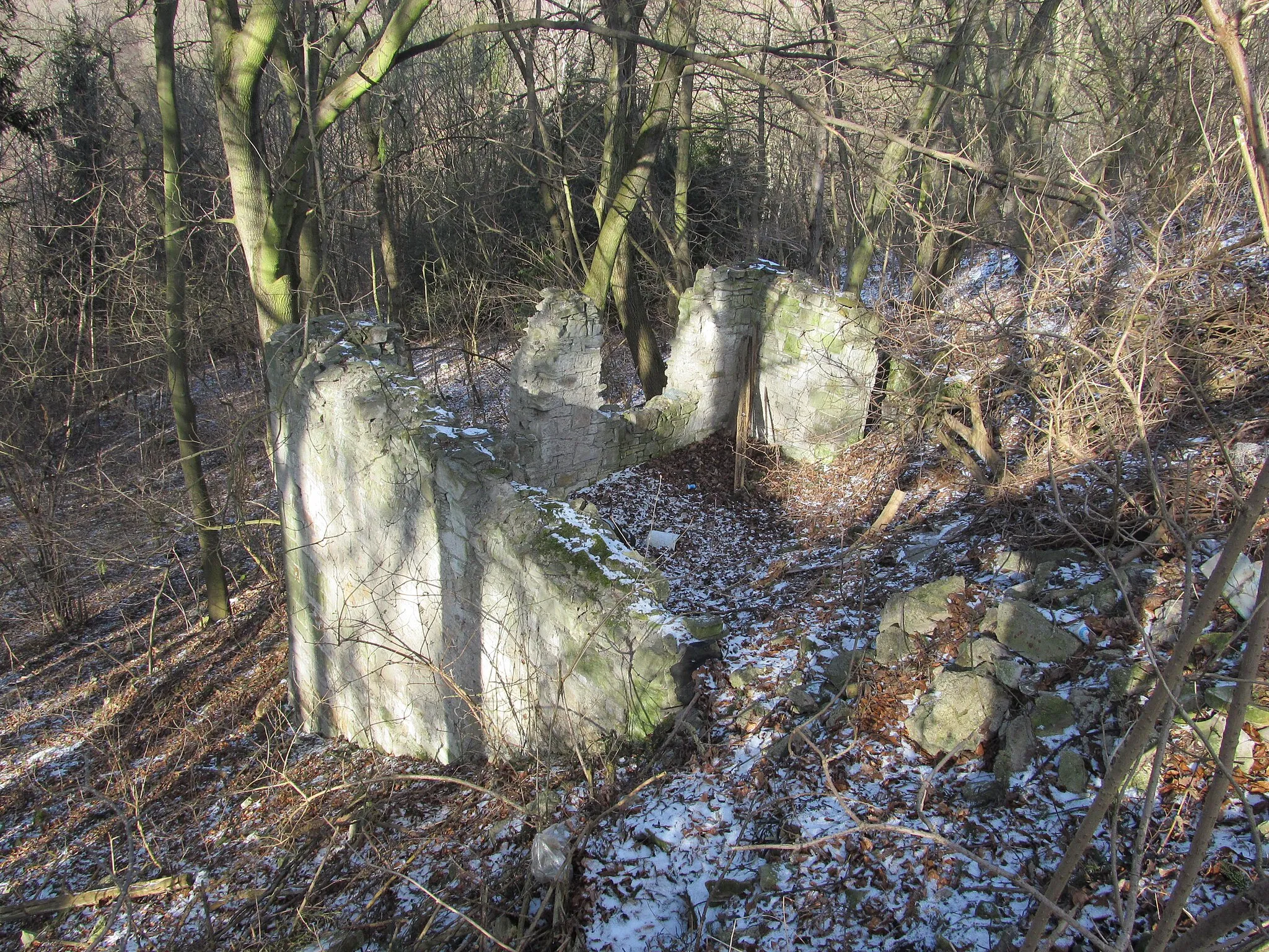 Photo showing: Rests of a unknown building in Hvížďalka