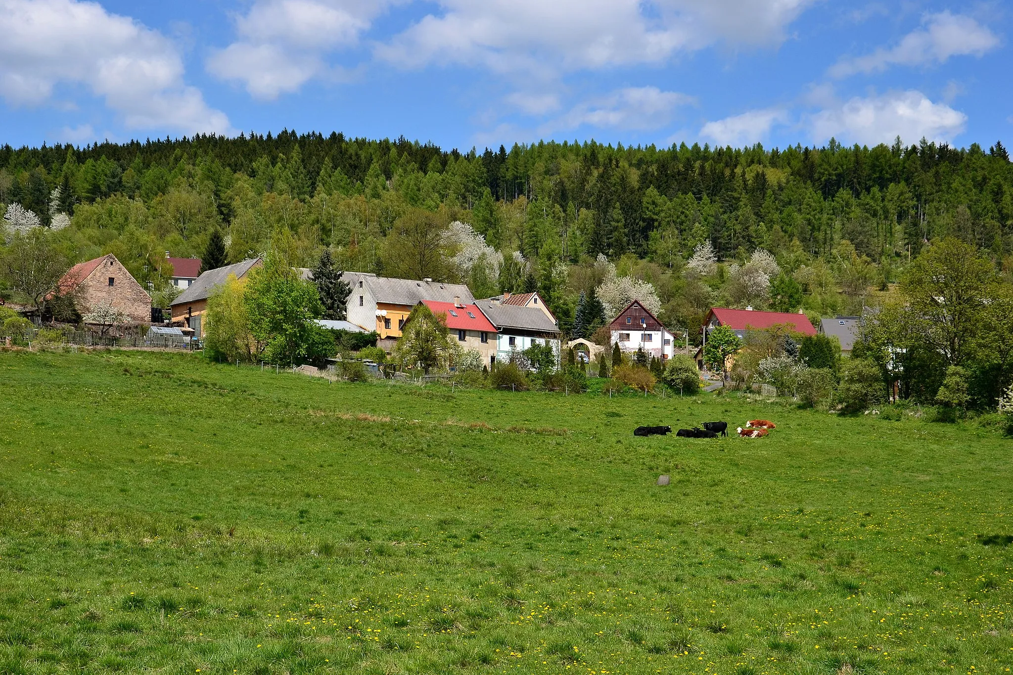 Photo showing: Klášterecká Jeseň – pohled od jihozápadu