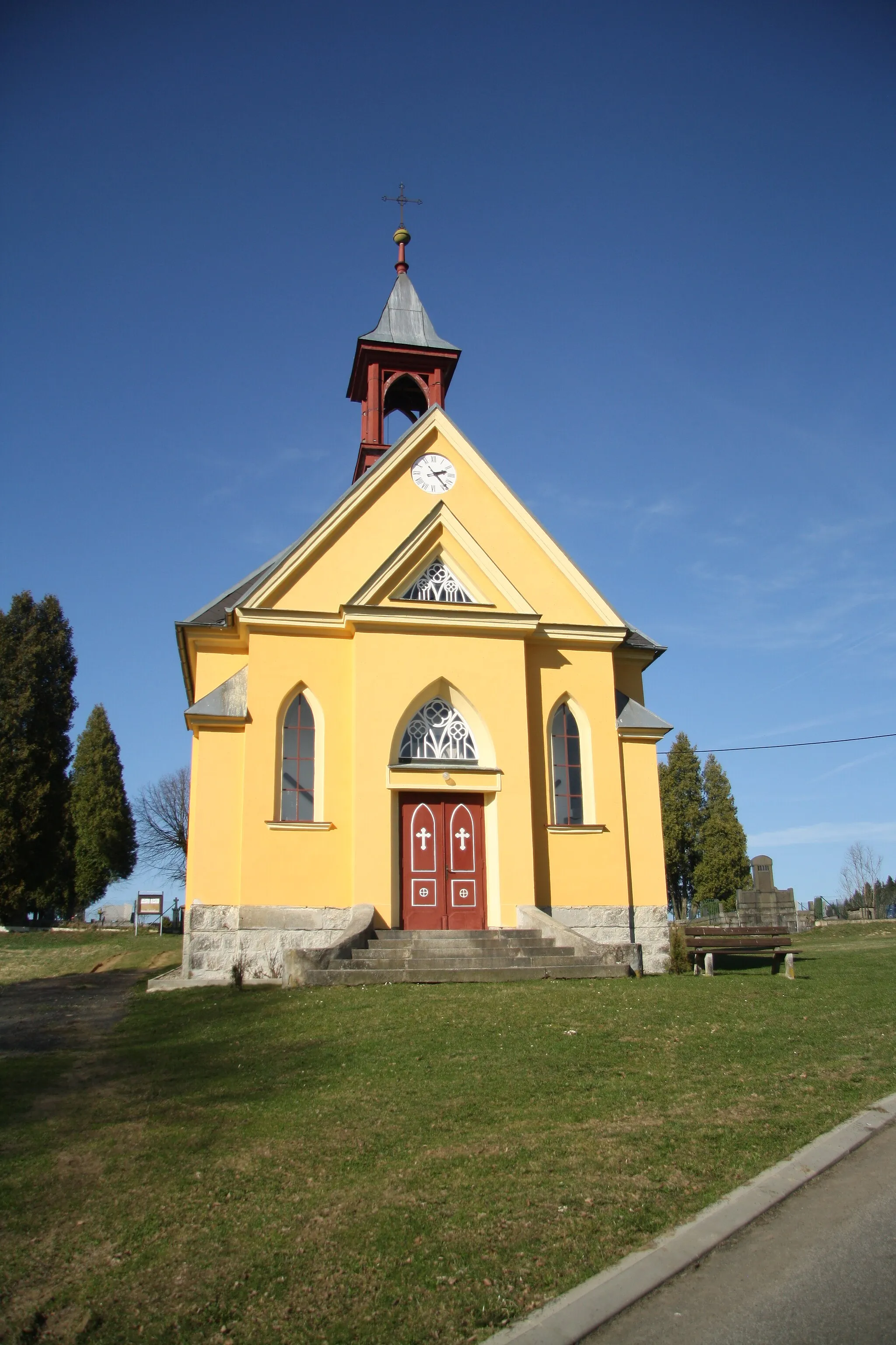 Photo showing: Church of Virgin Mary in Marketa, Dolní Poustevna, Děčín District.