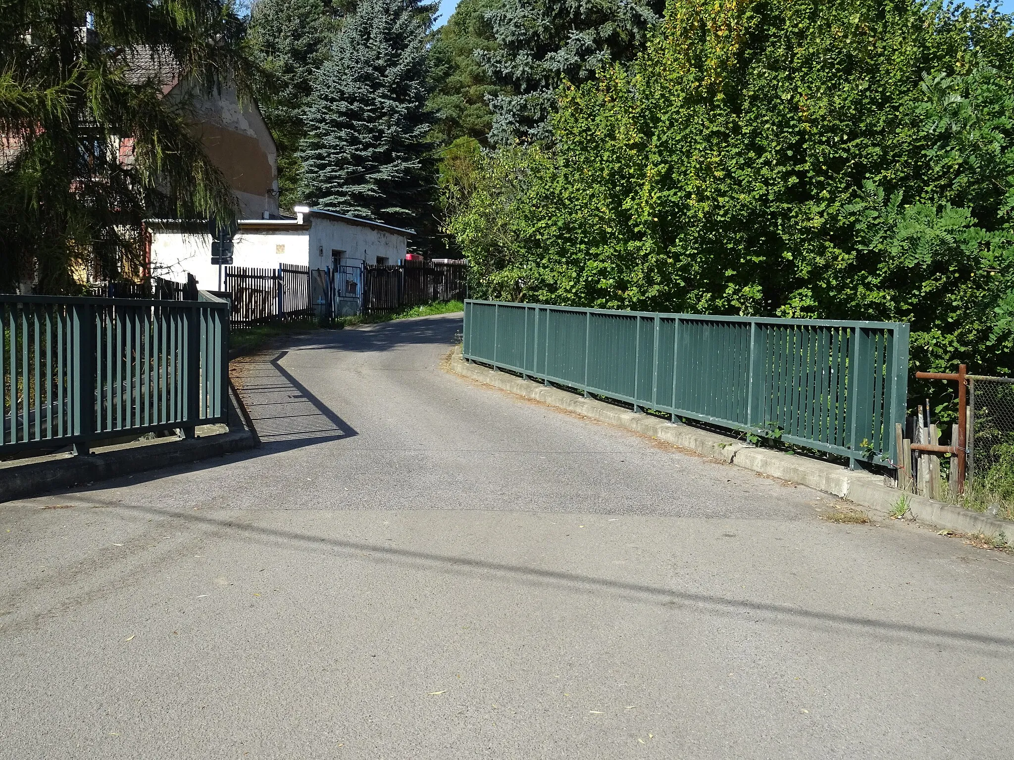 Photo showing: A bridge over the Bystrá River in Dolní Habartice, CZ