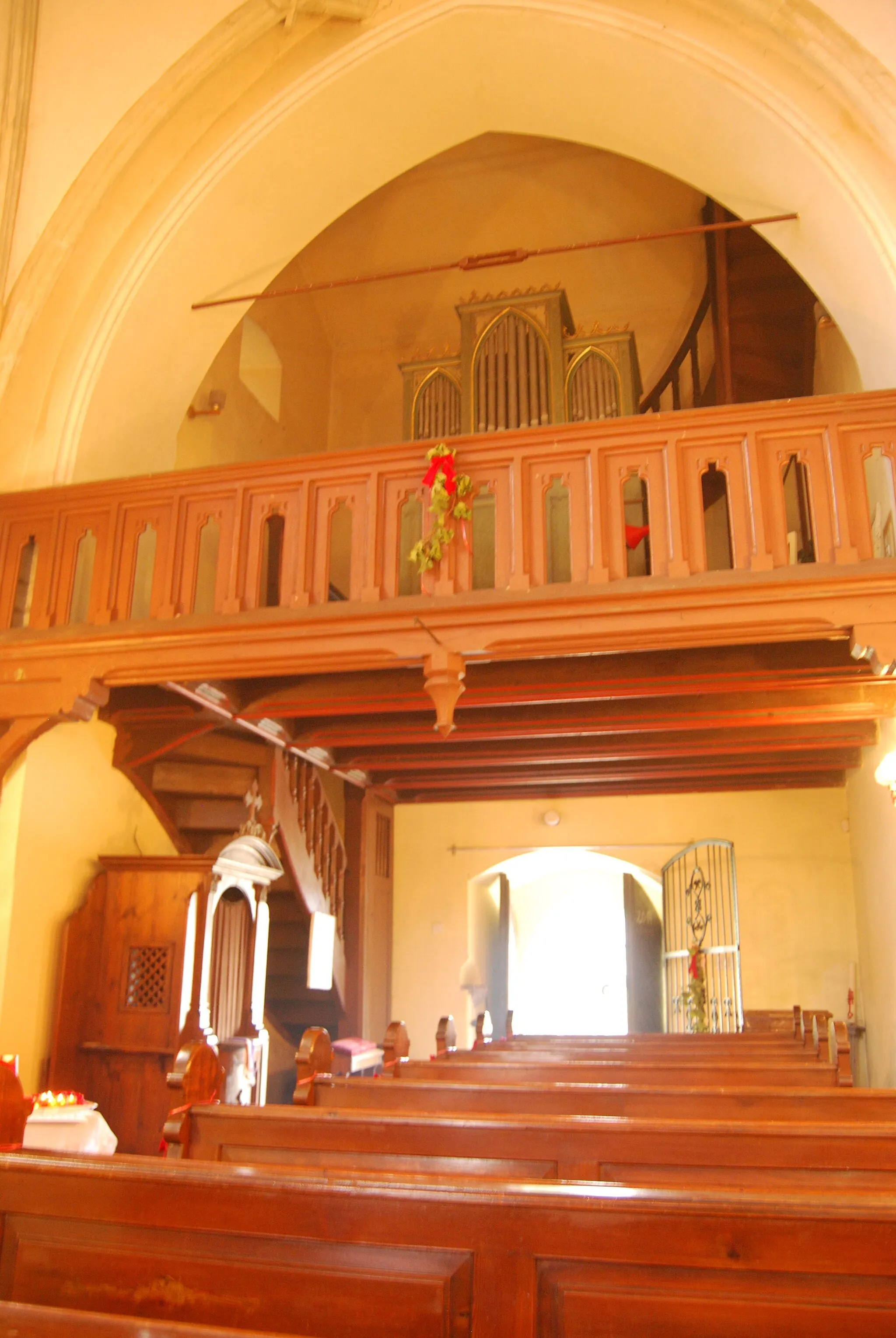 Photo showing: Church of St. Nicholas (interier), Velké Žernoseky, Czech Republic