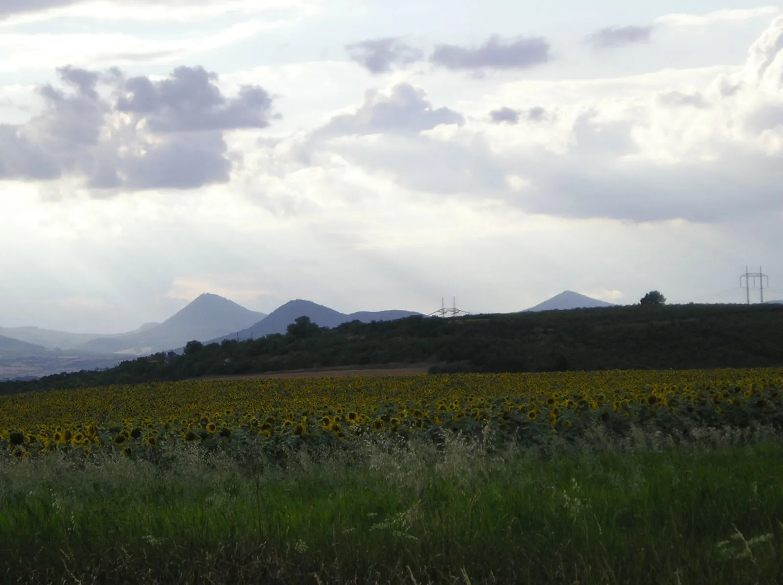 Photo showing: Near Rohatce - View NNW on České Středohoří