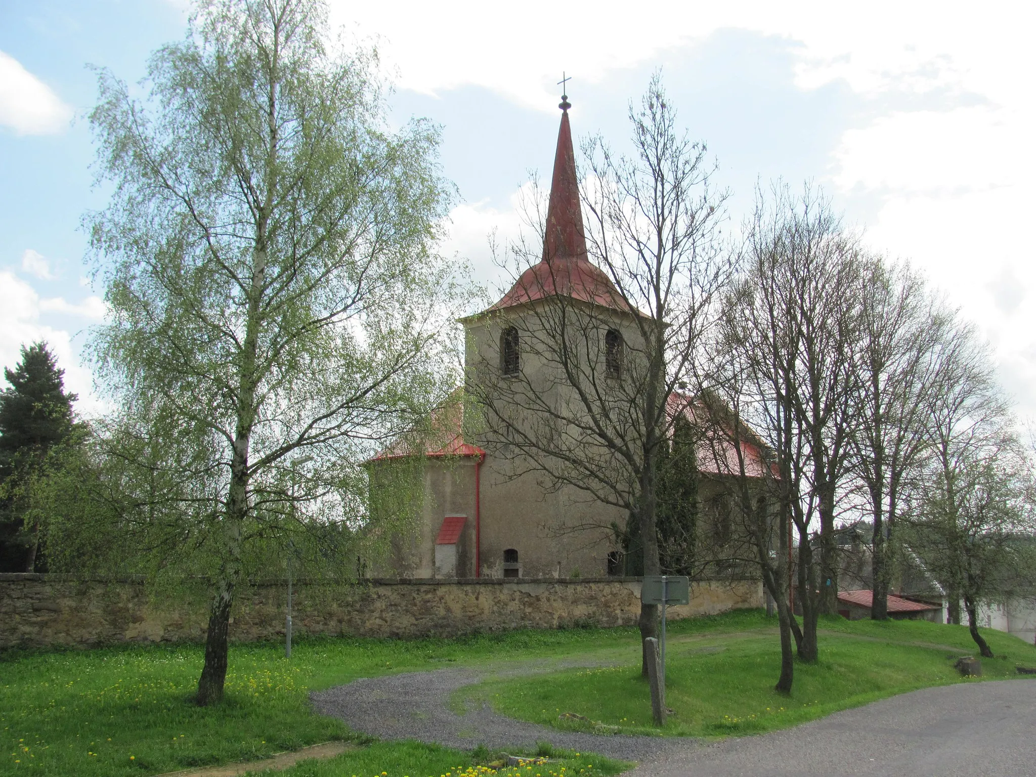 Photo showing: Saint Vitus church in Útvina (Karlovy Vary)